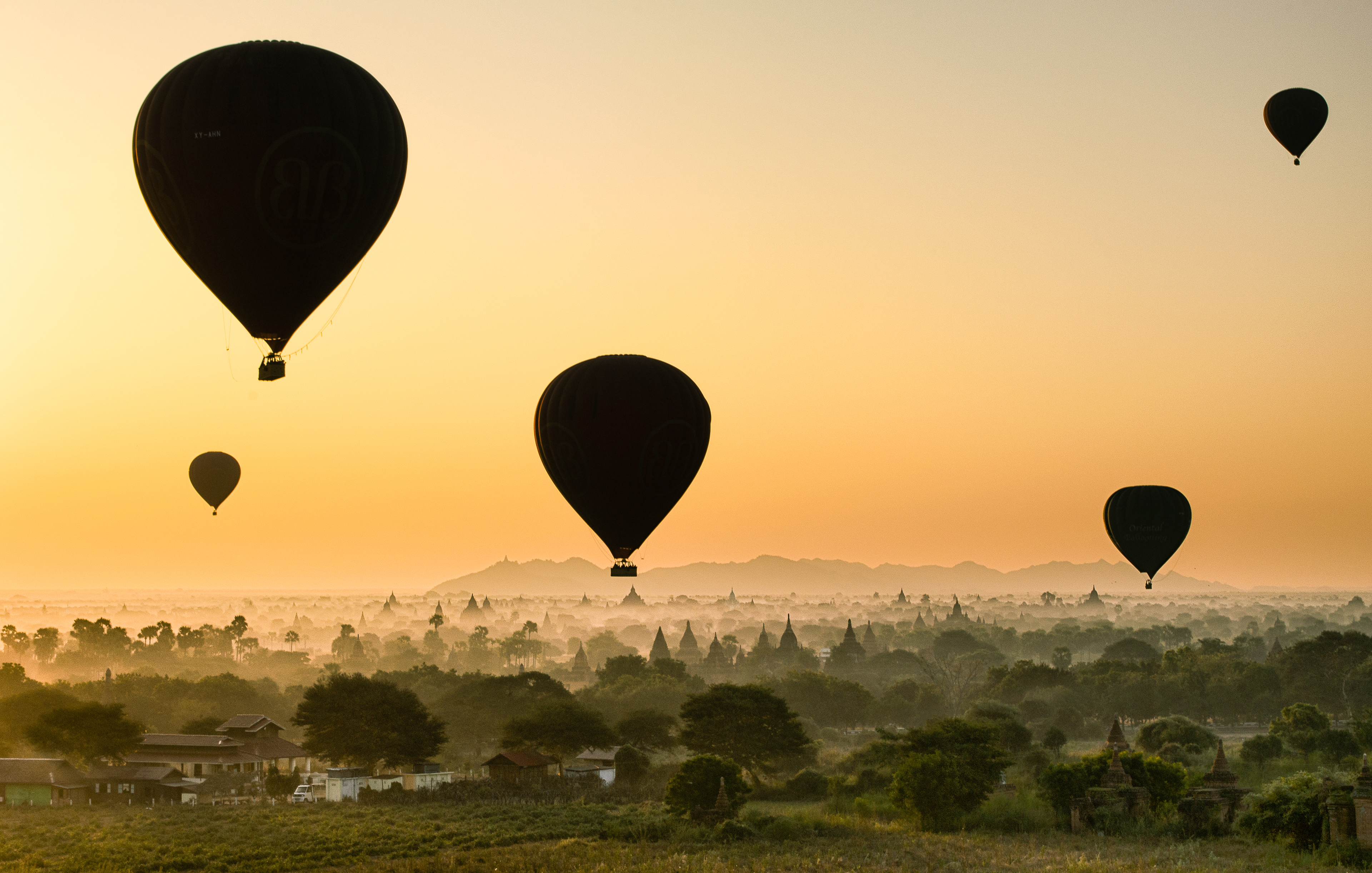 Balloons at Dawn || Bagan, Burma (Myanmar)
