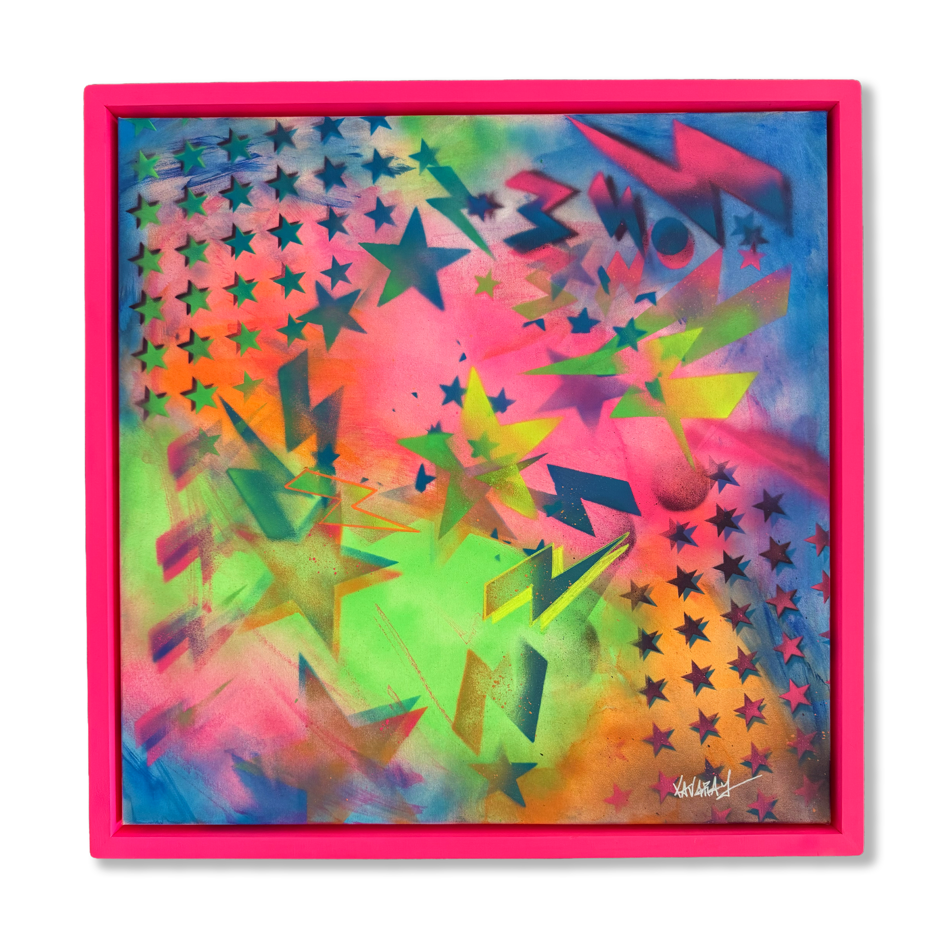 ZONE | 2026 | MIXED MEDIA ON CANVAS | 24X24