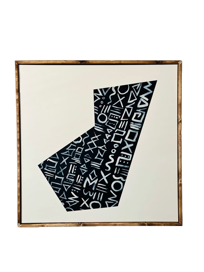 vessel. | 36 x 36 Acrylic on Canvas. Hand Built Frame