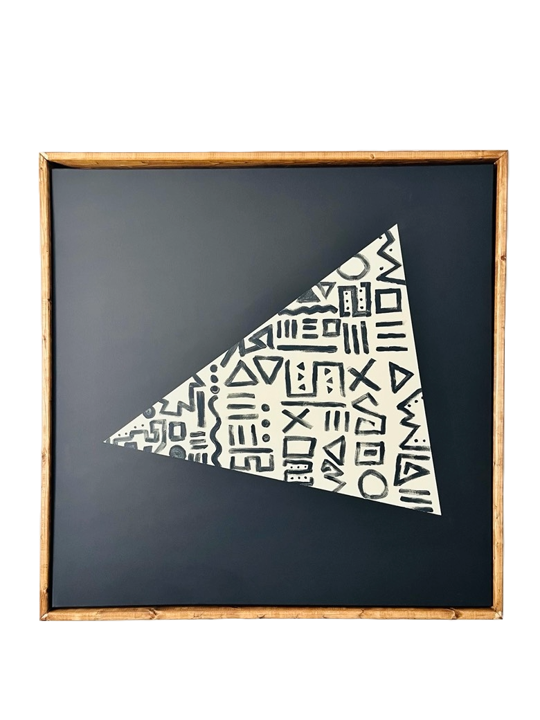 talisman. | 36 x 36 Acrylic on Canvas. Hand Built Frame