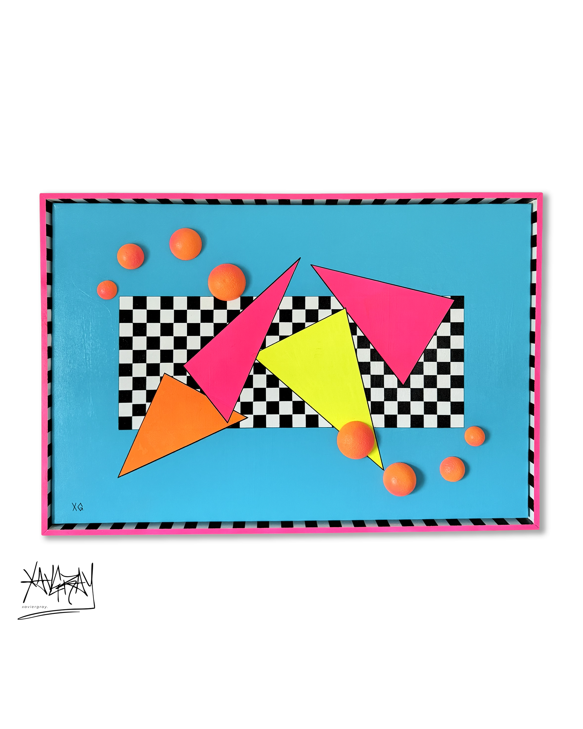 neoDream. | 36"W x 24"H | Mixed Media | Hand Built frame