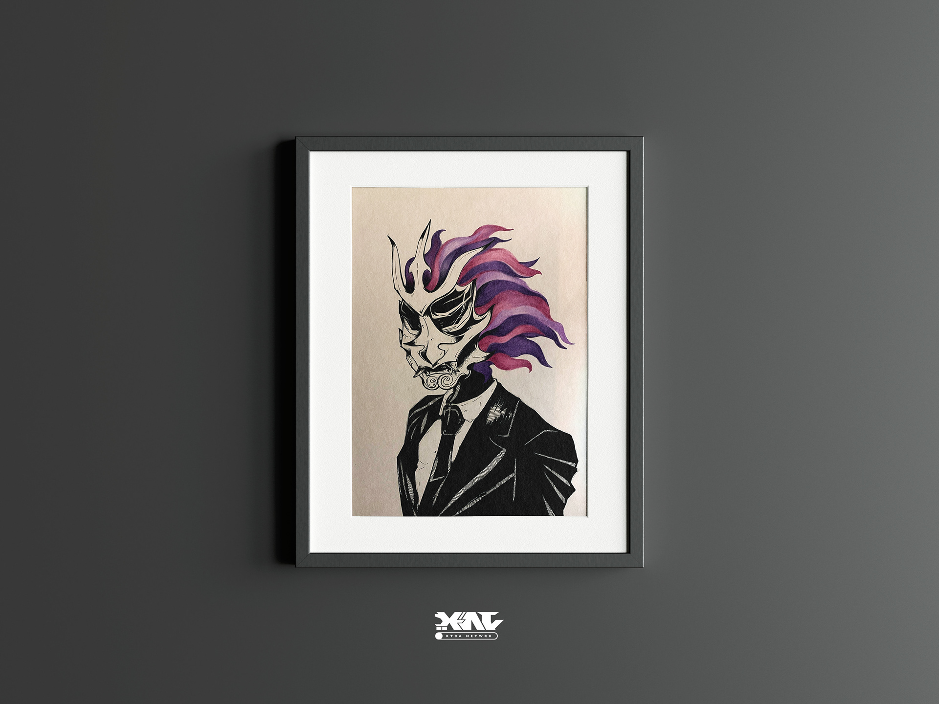 11in x 14inch - Pen & ink/Prisma color