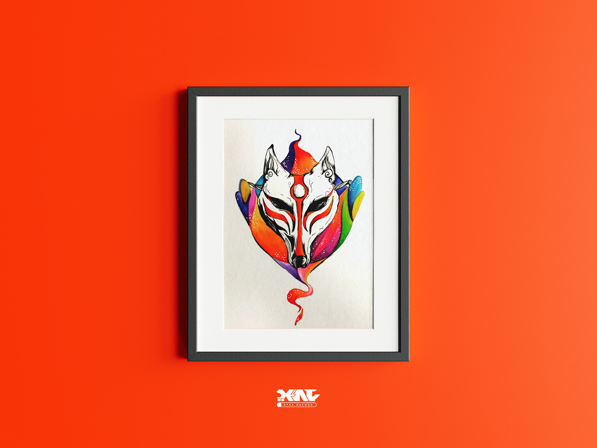 11in x 14inch - Pen & ink/Prisma color