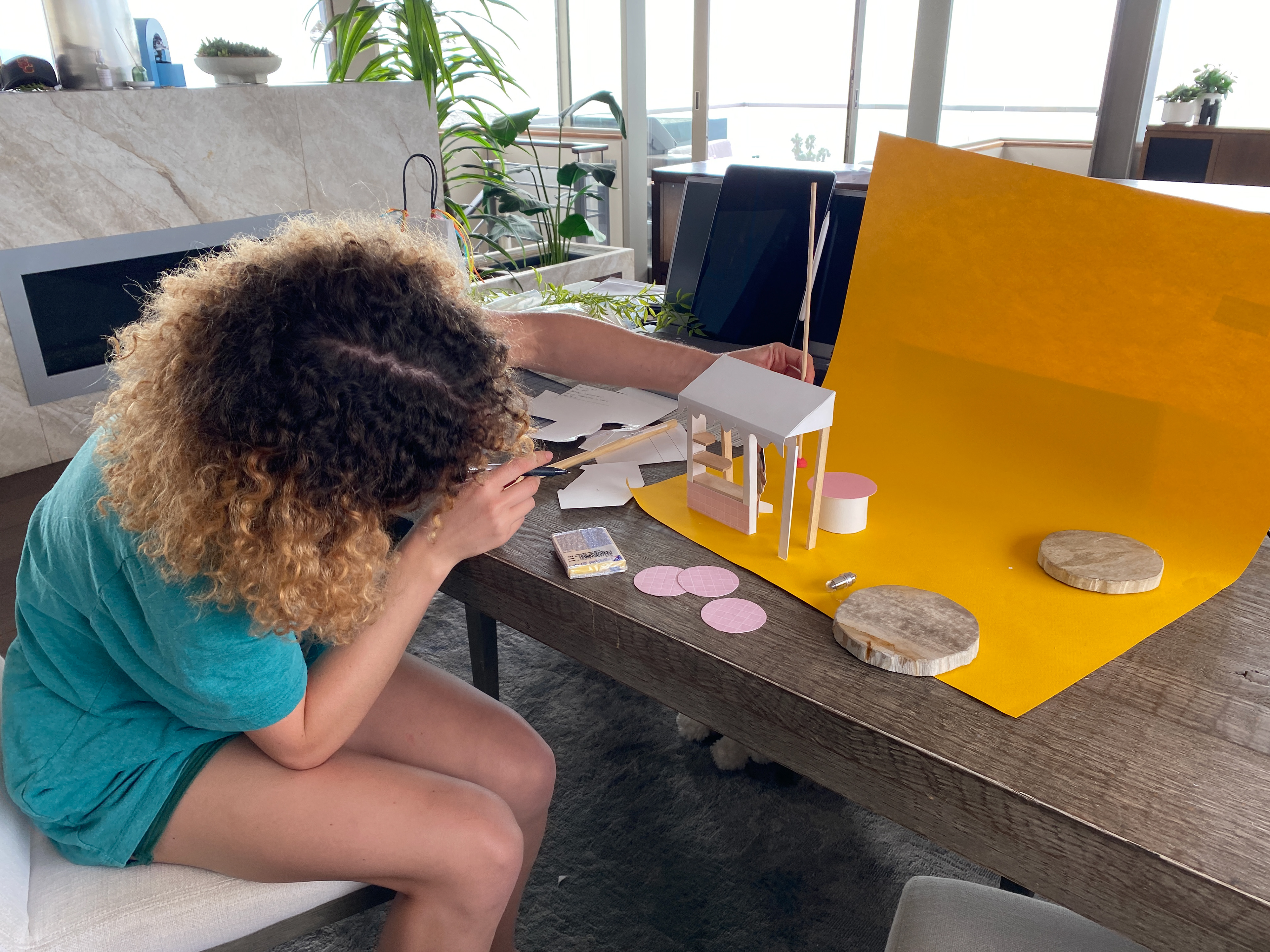 Created mock-up sets to visualize concepts for photoshoot