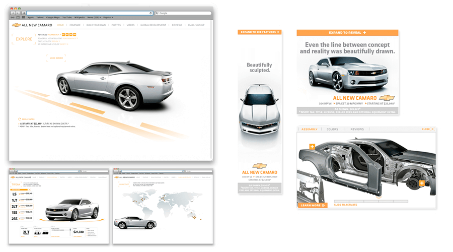 The Chevy Camaro 2008 Launch Microsite