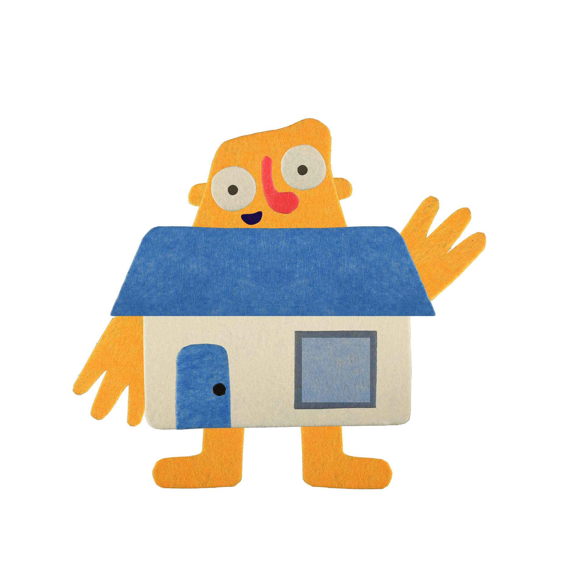 "Manhouse" - Felt, Paper, Digital