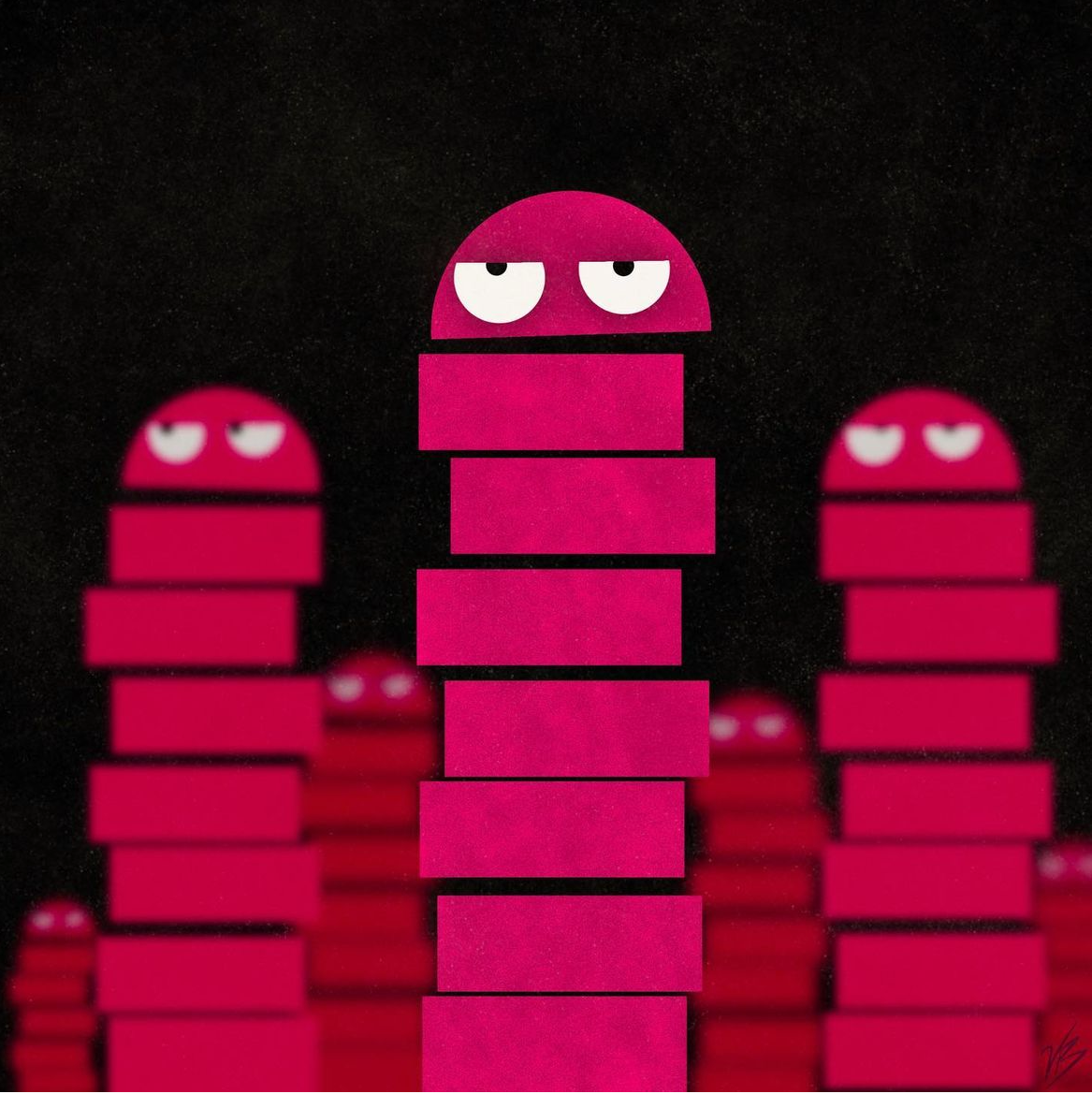 "Meanies" - Paper, Digital, 2021