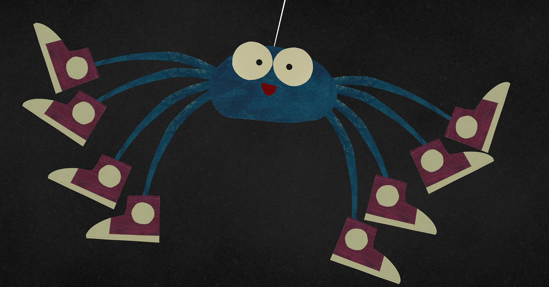 "Sammy Spider" -Paint, Paper, Digital, 2022