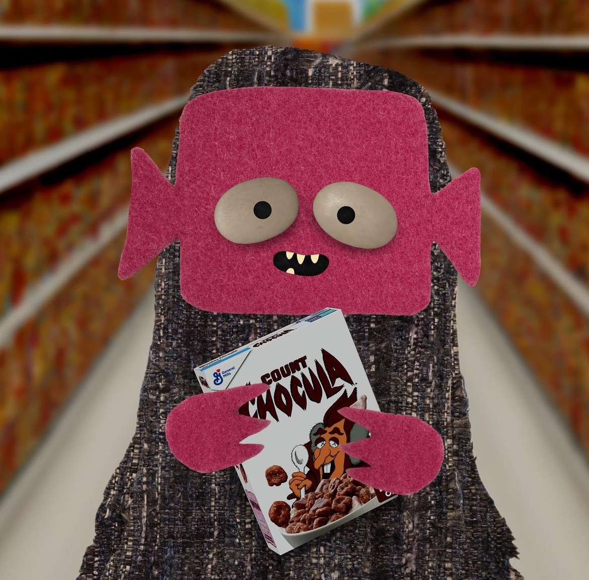 Harold - Found Objects, Felt, Fabric, Digital, 2023