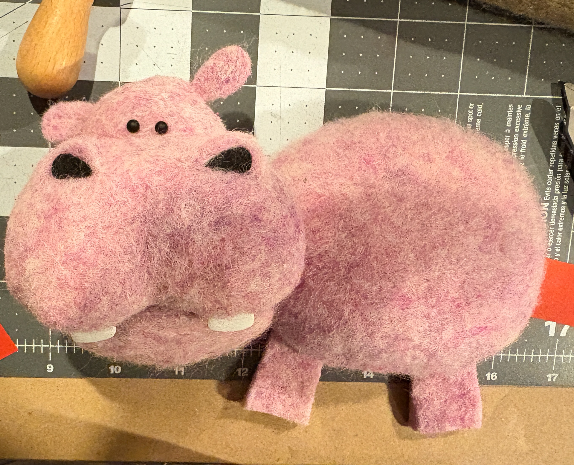 Hippo- Needle Felt, ABS plastic - 2025