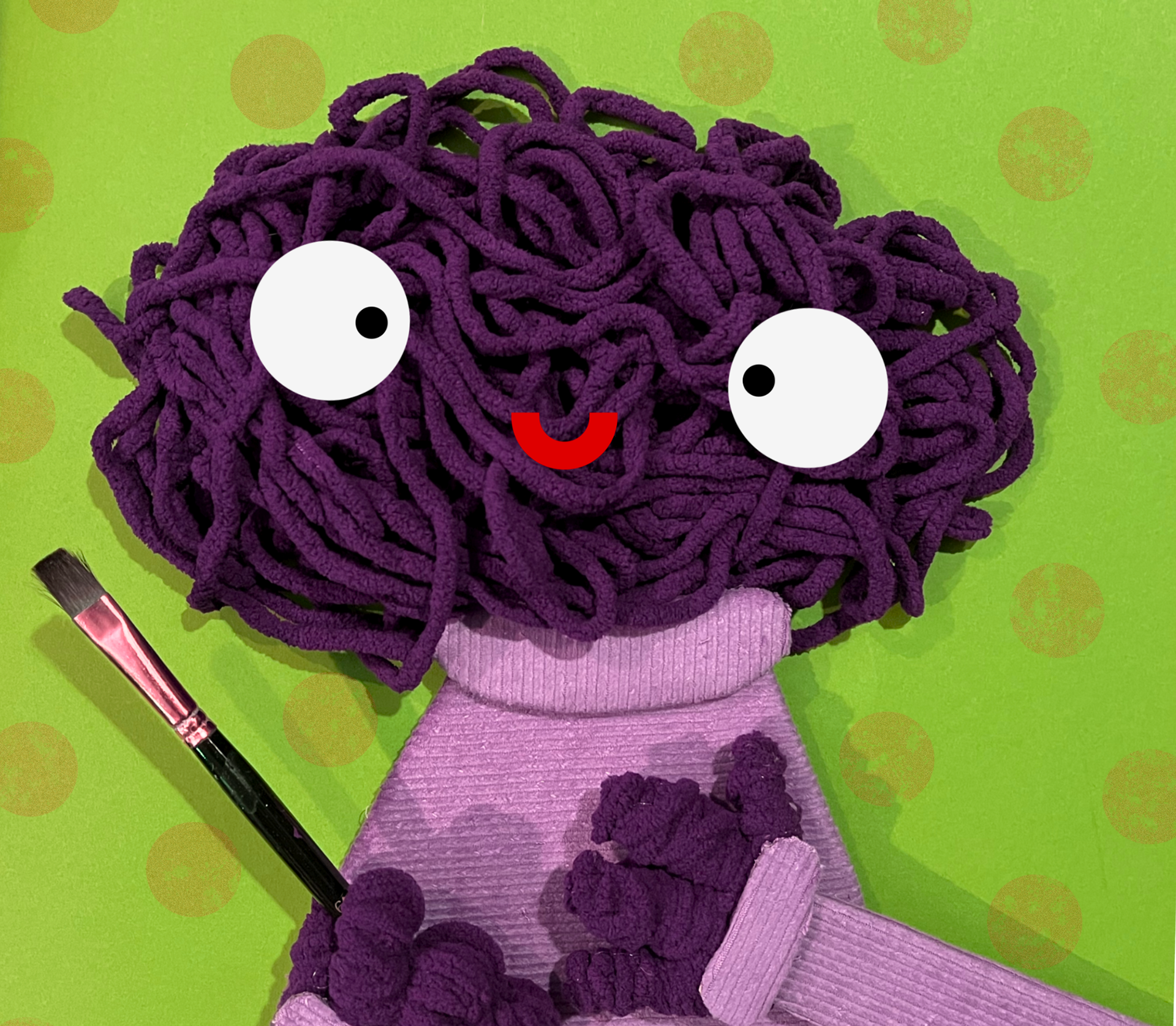 Yarn Boy Puppet - Yarn, Fabric, Felt, Paper - 2022