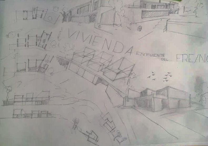 VIVENDA EN FUETE DEL FRESNO - 42,0 cm x 59,4 cm