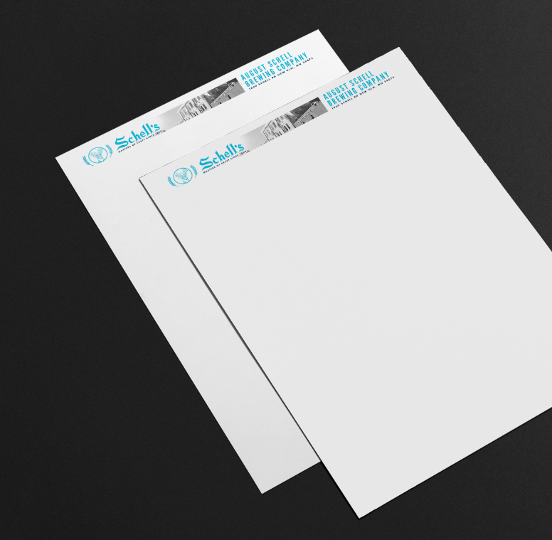 Letterhead bearing our new branding at the time.