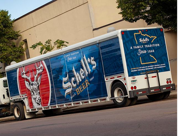 Beer delivery trailer wrap