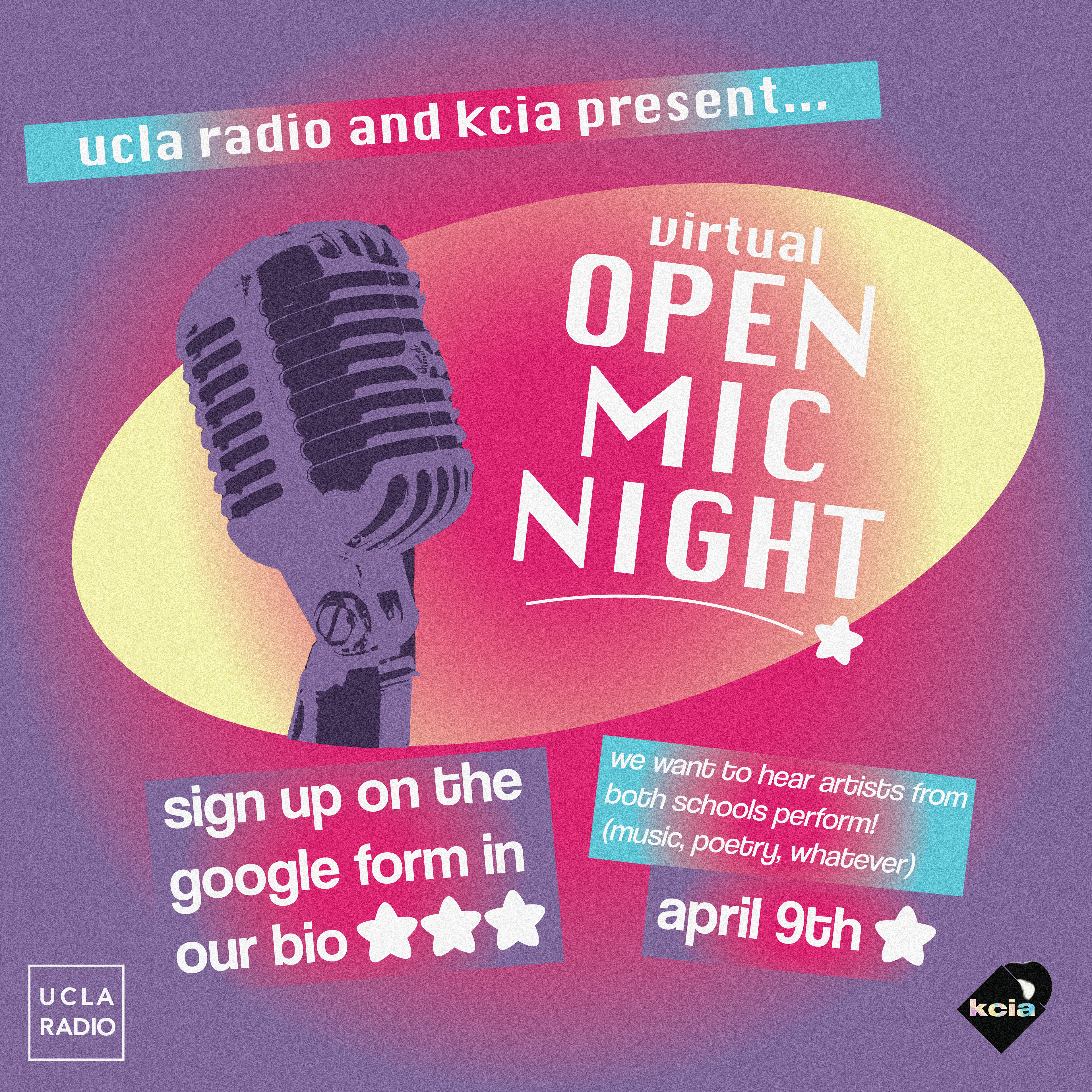 UCLA x Cal Arts Virtual Open Mic Night(2021)