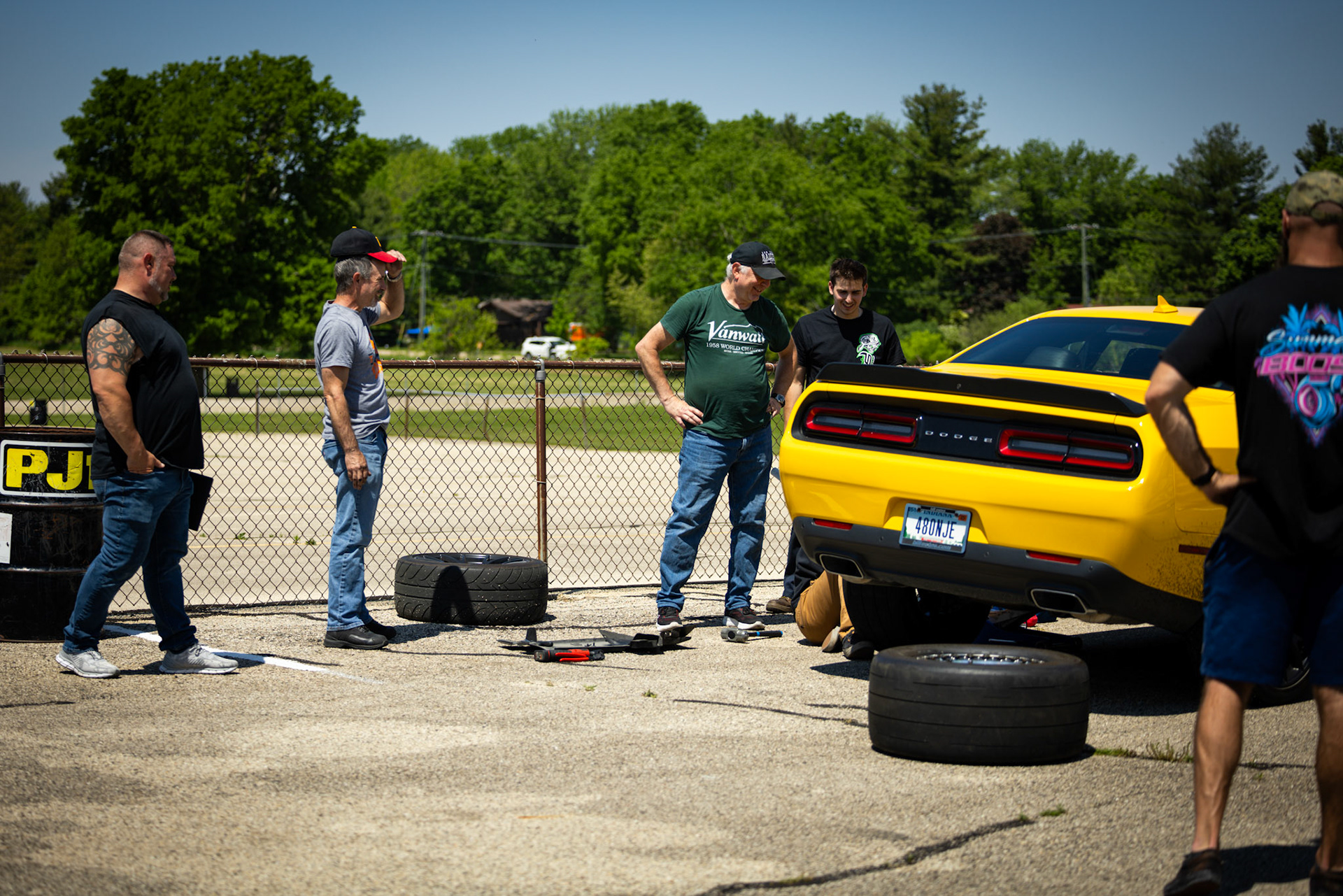 No better way to get the day going than a sledge hammer.