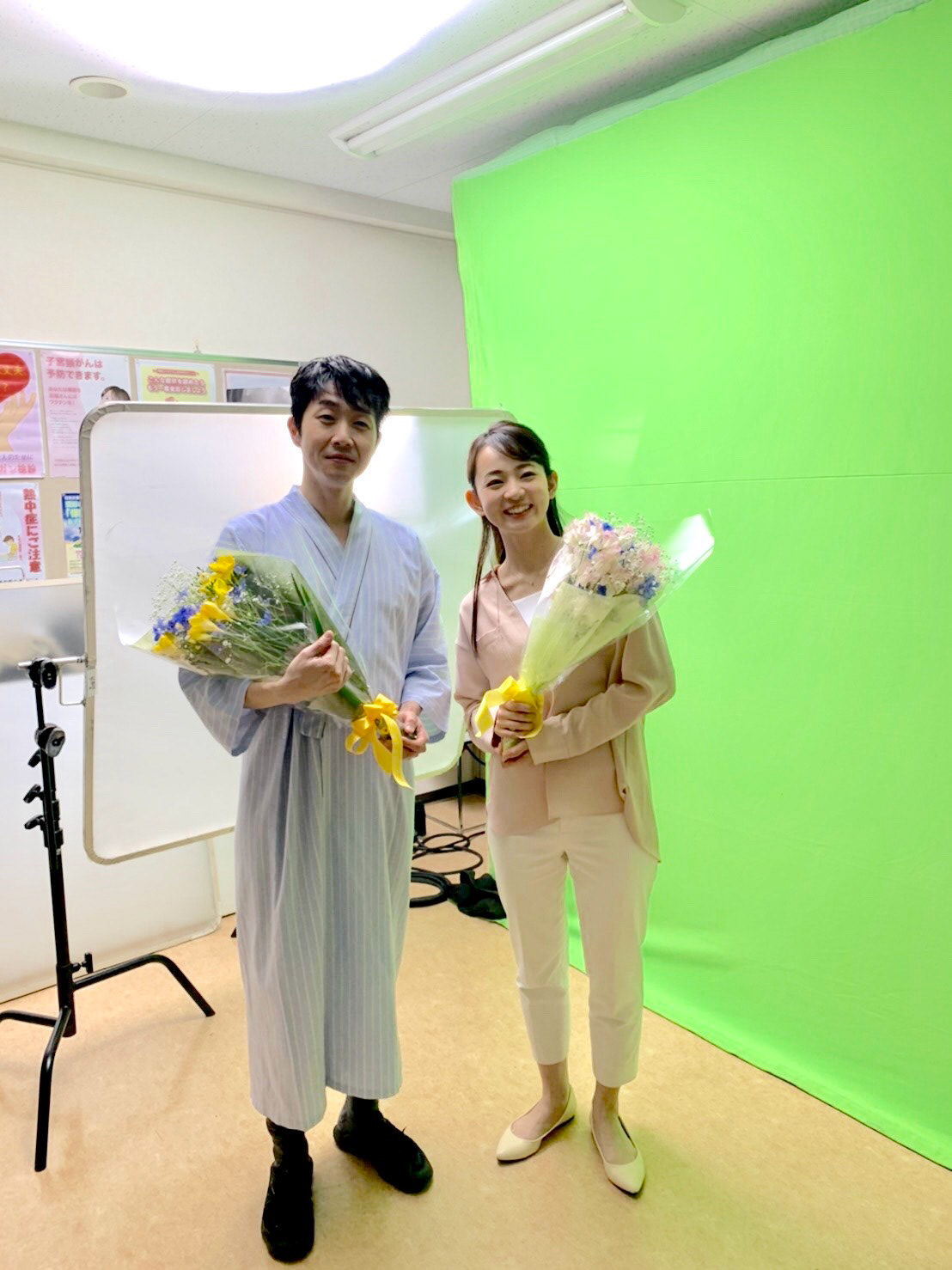 Actors (left) Ueda Mikio, (right) Nagatomo Haruna.