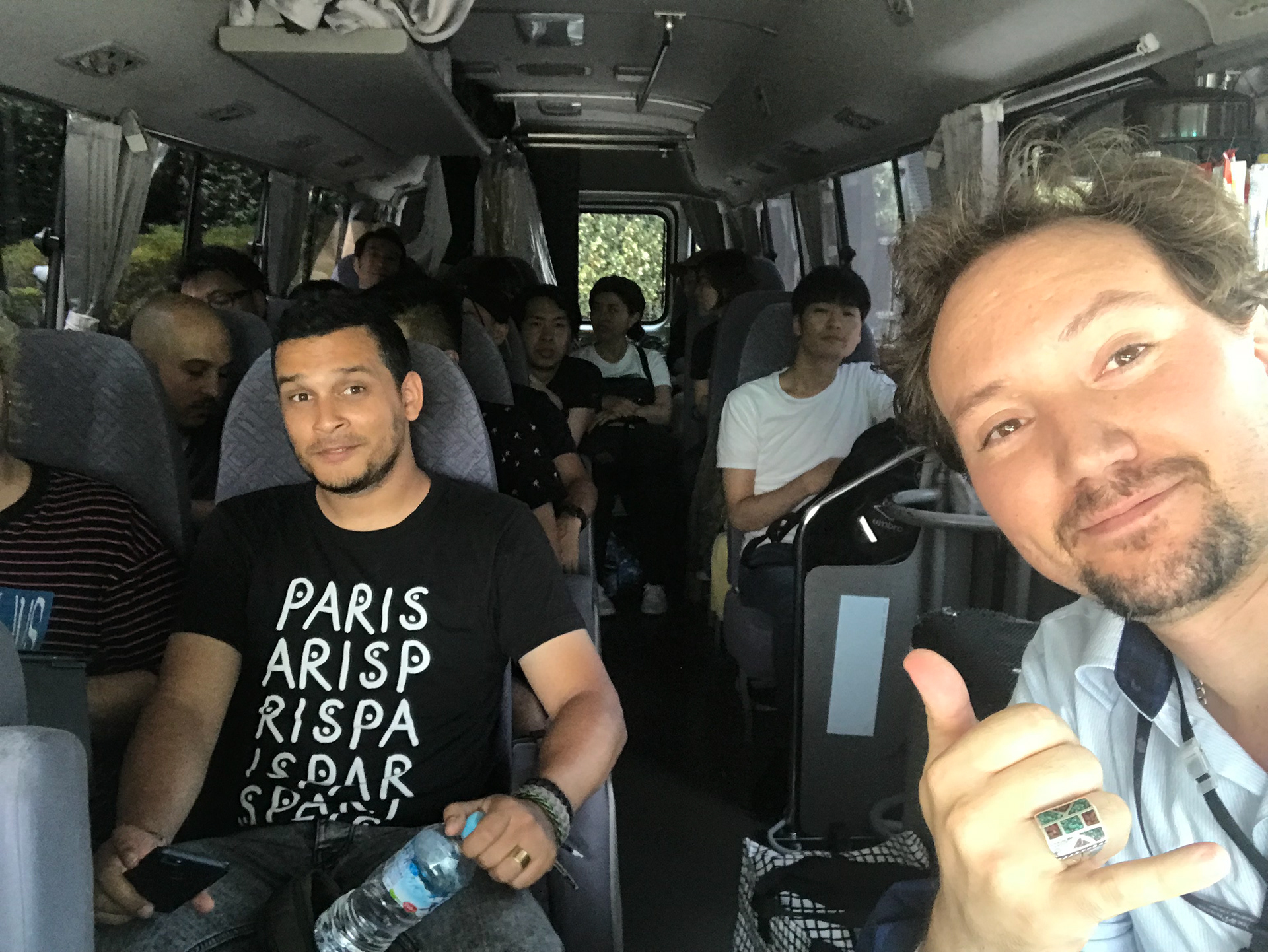 Traveling to the next location.