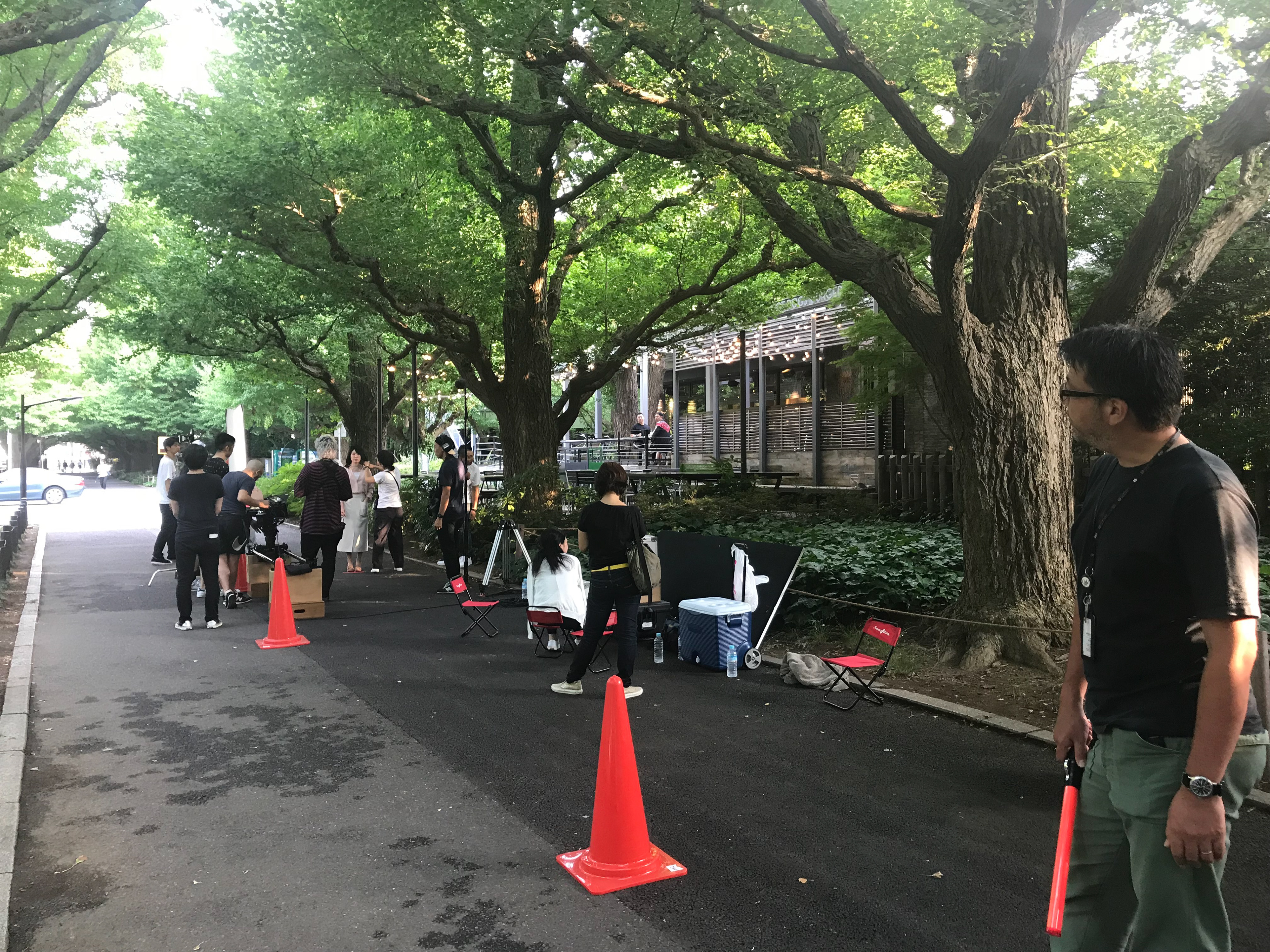 Shooting in the beautiful streets of Tokyo.