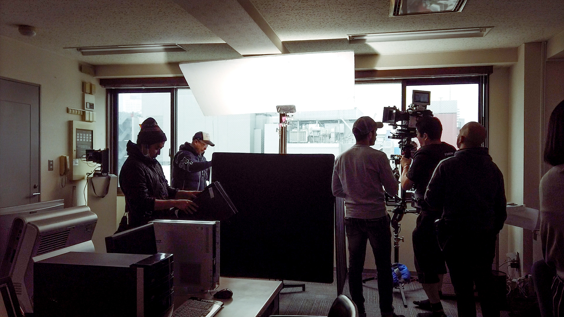 Setting up the scene.