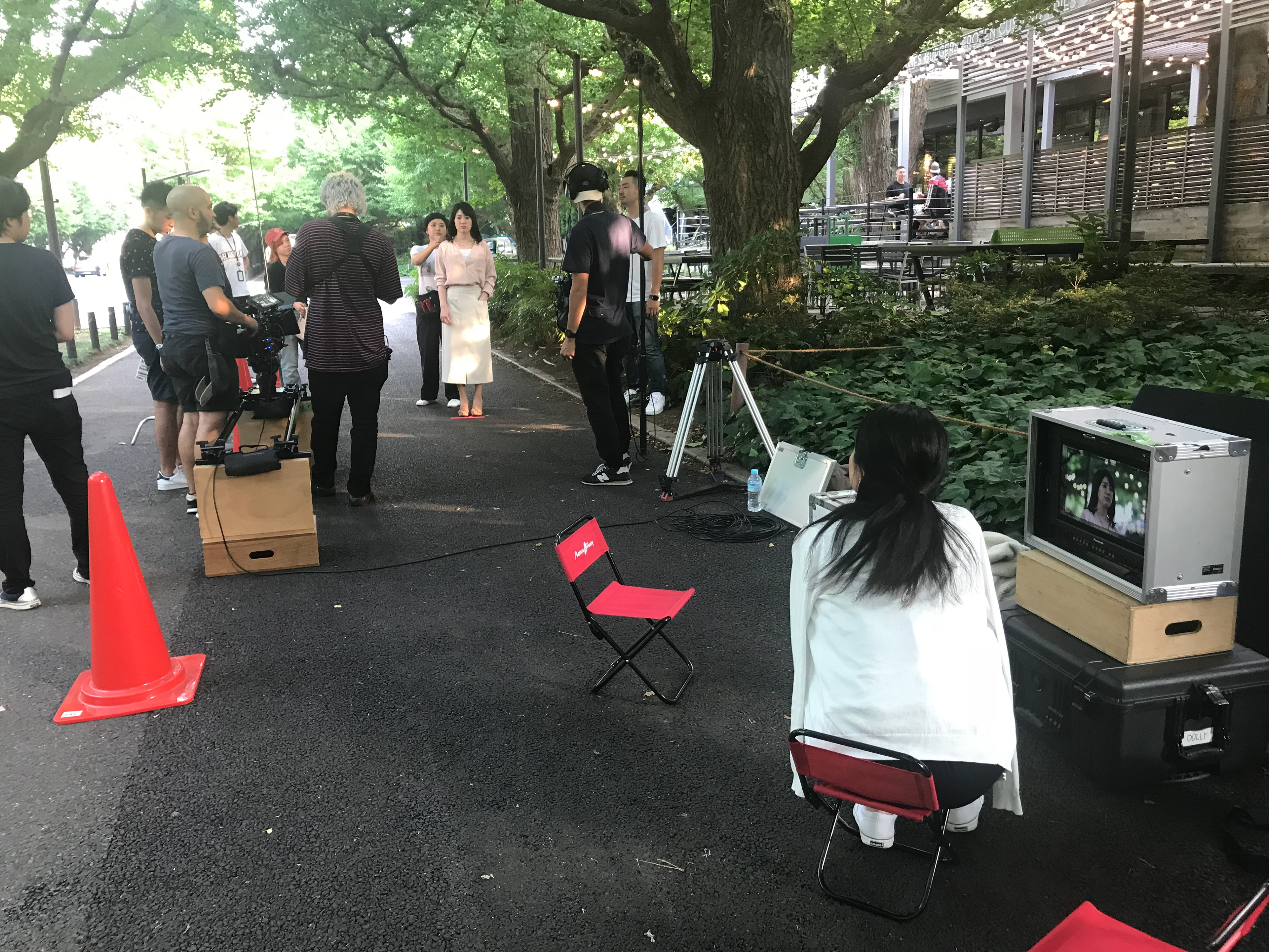 Shooting in the beautiful streets of Tokyo. 