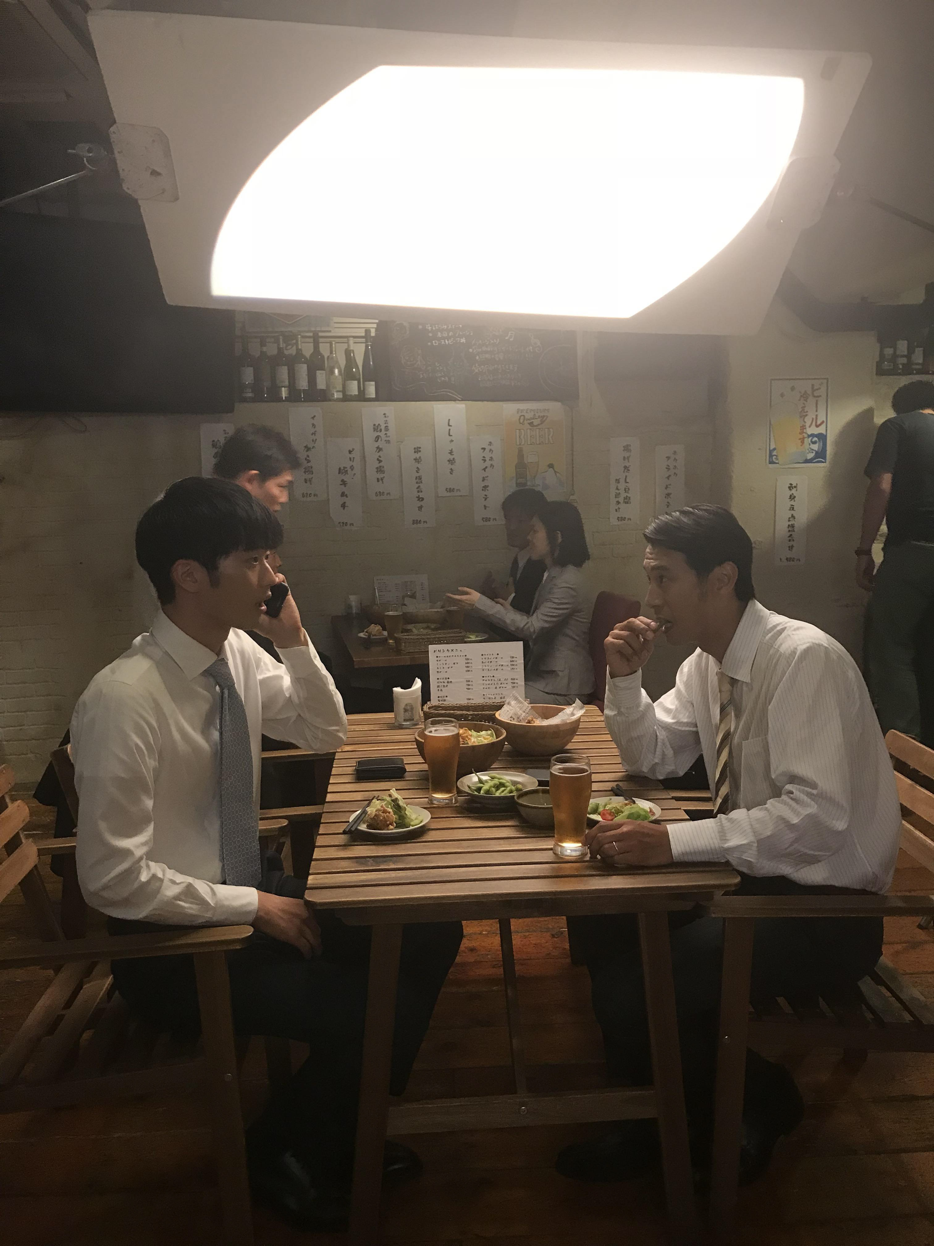 Setting up the scene. 