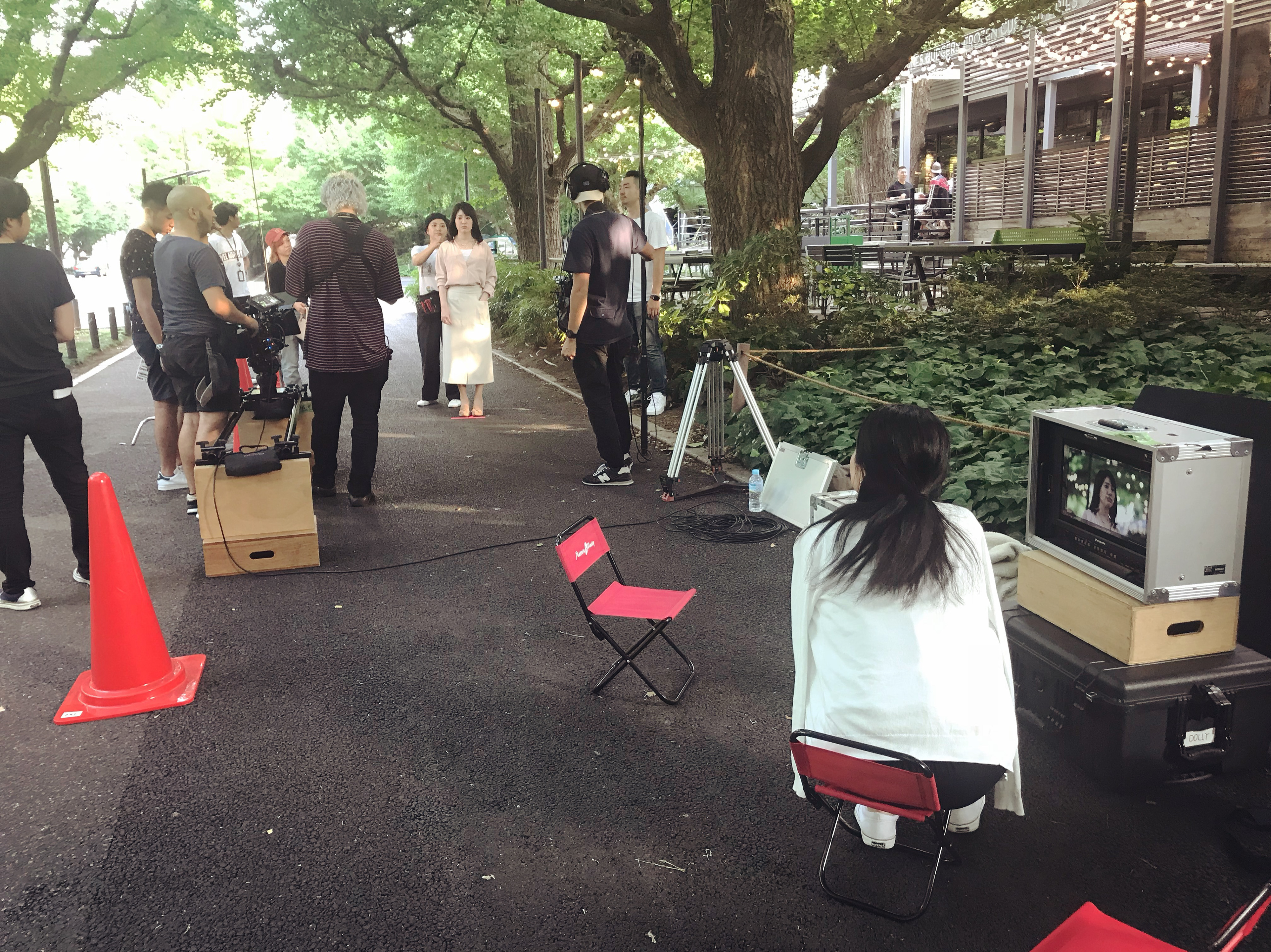 Shooting in Tokyo with a great cast and crew.