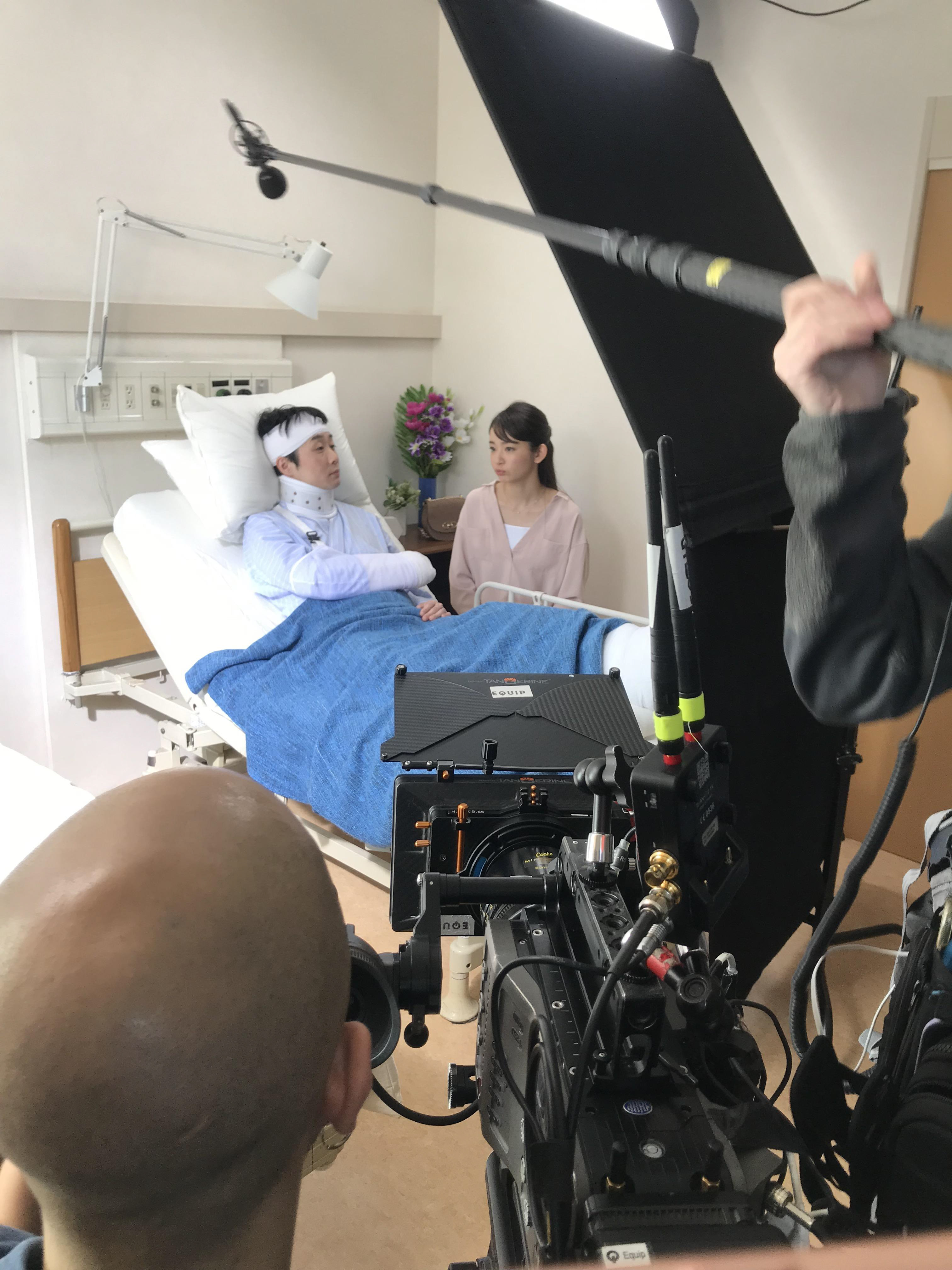 getting the shot ready.