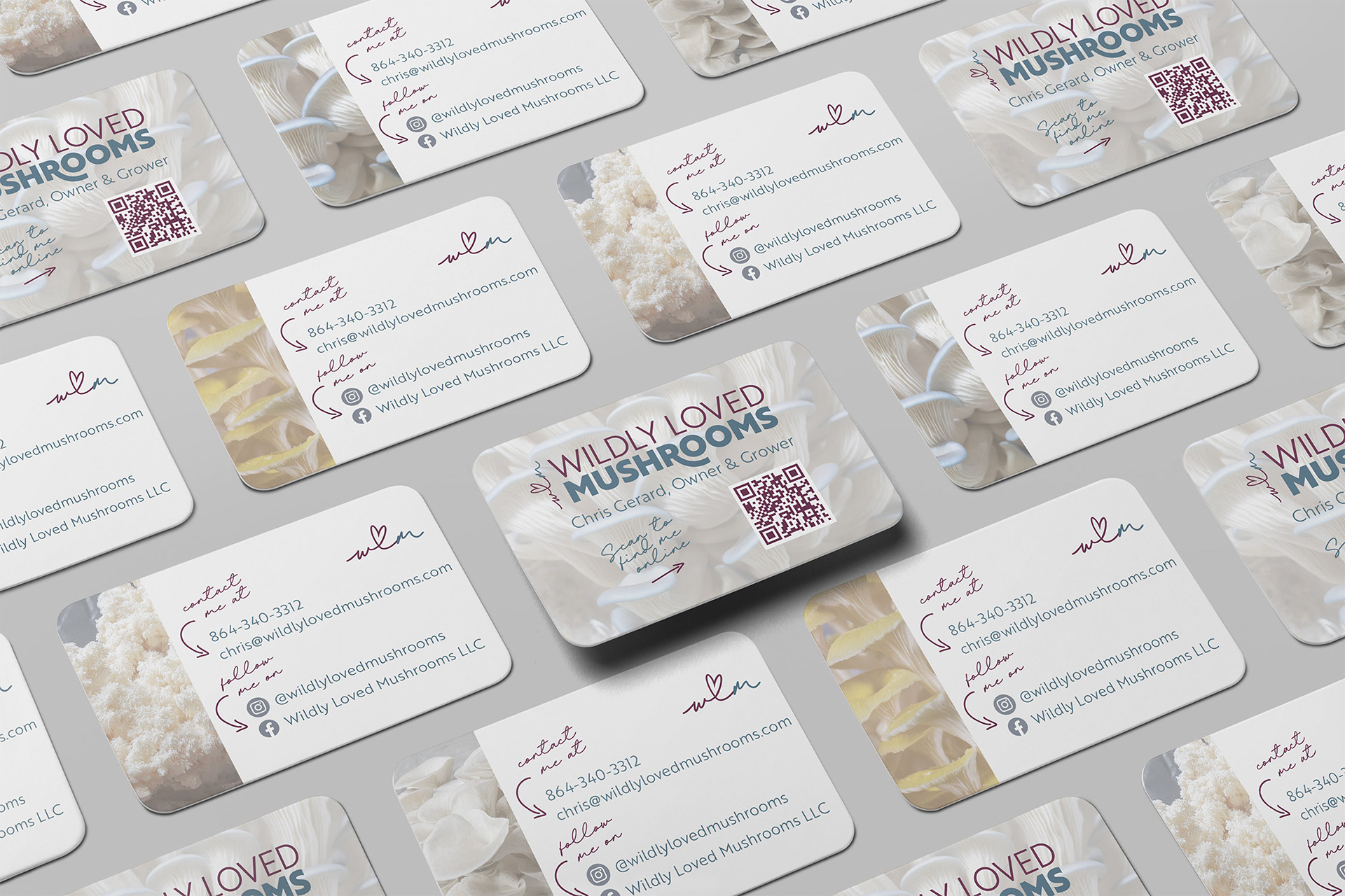 business card designs on mockups