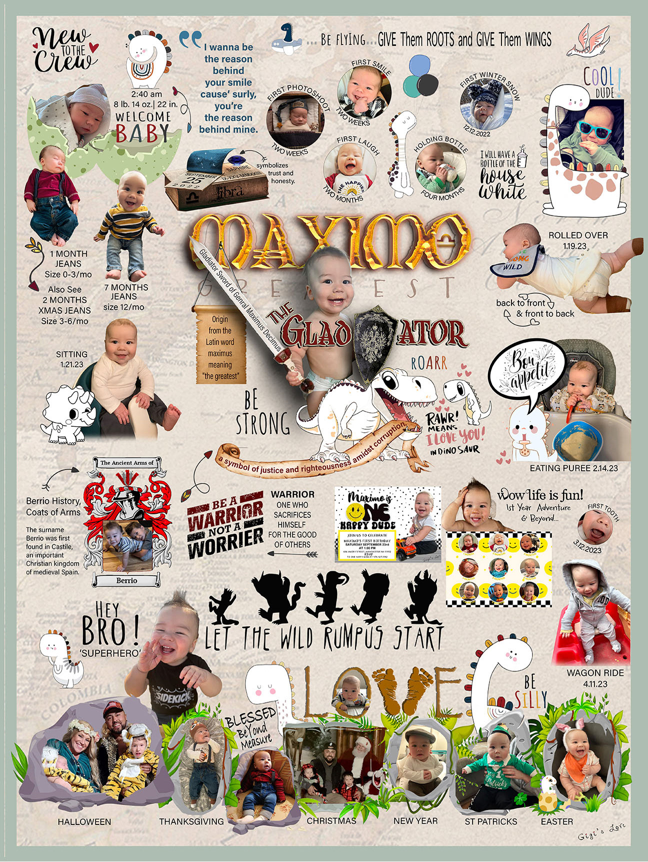 Baby's First Year Milestone Posters
