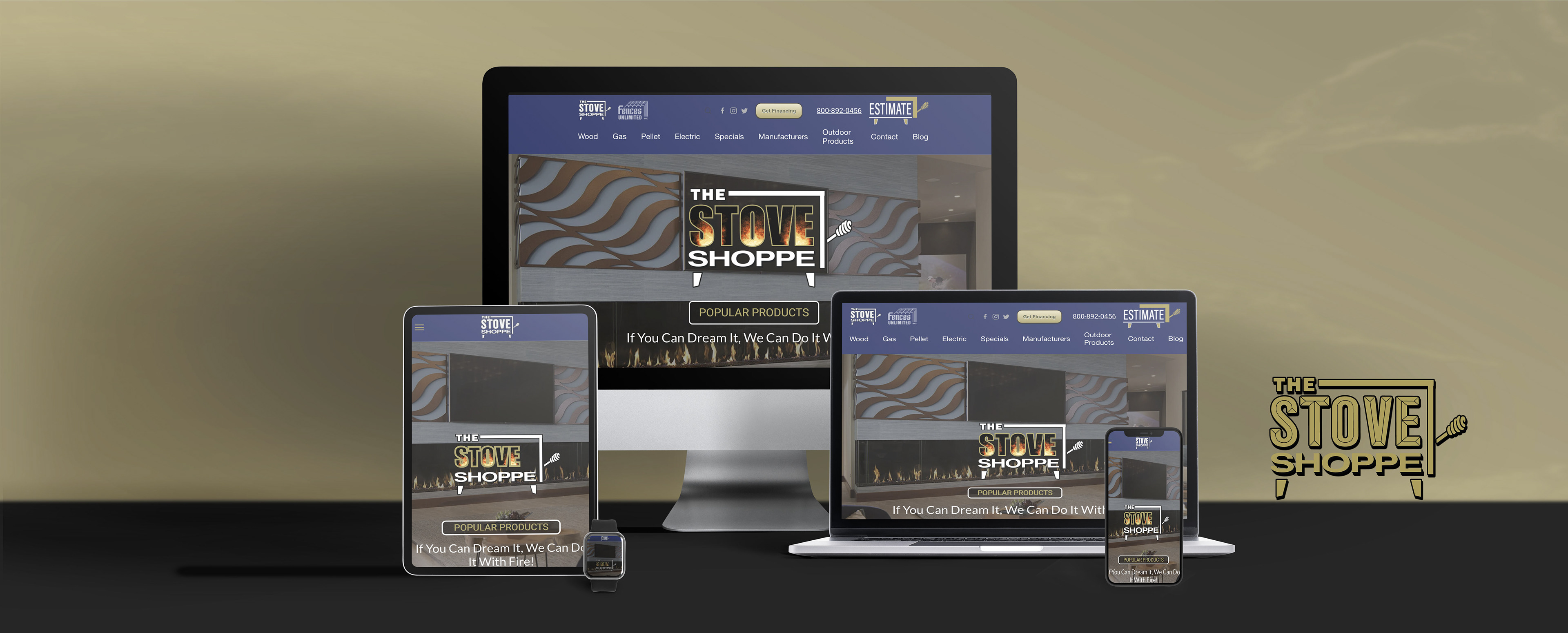 Stove Shoppe website design