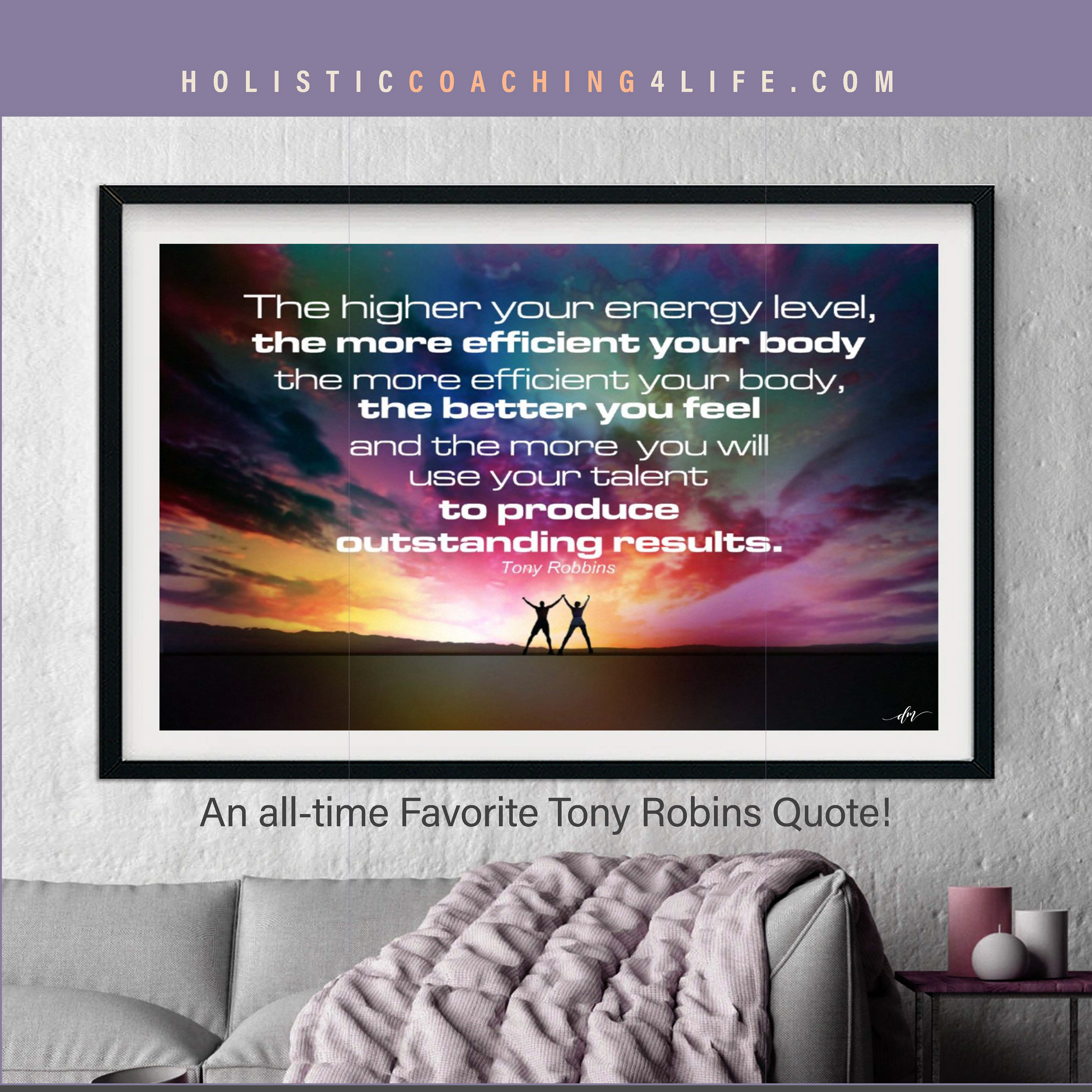 Tony Robins Quote Poster