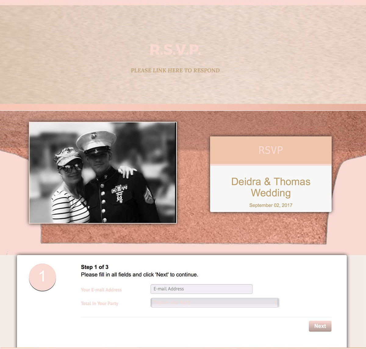 online rsvp branding