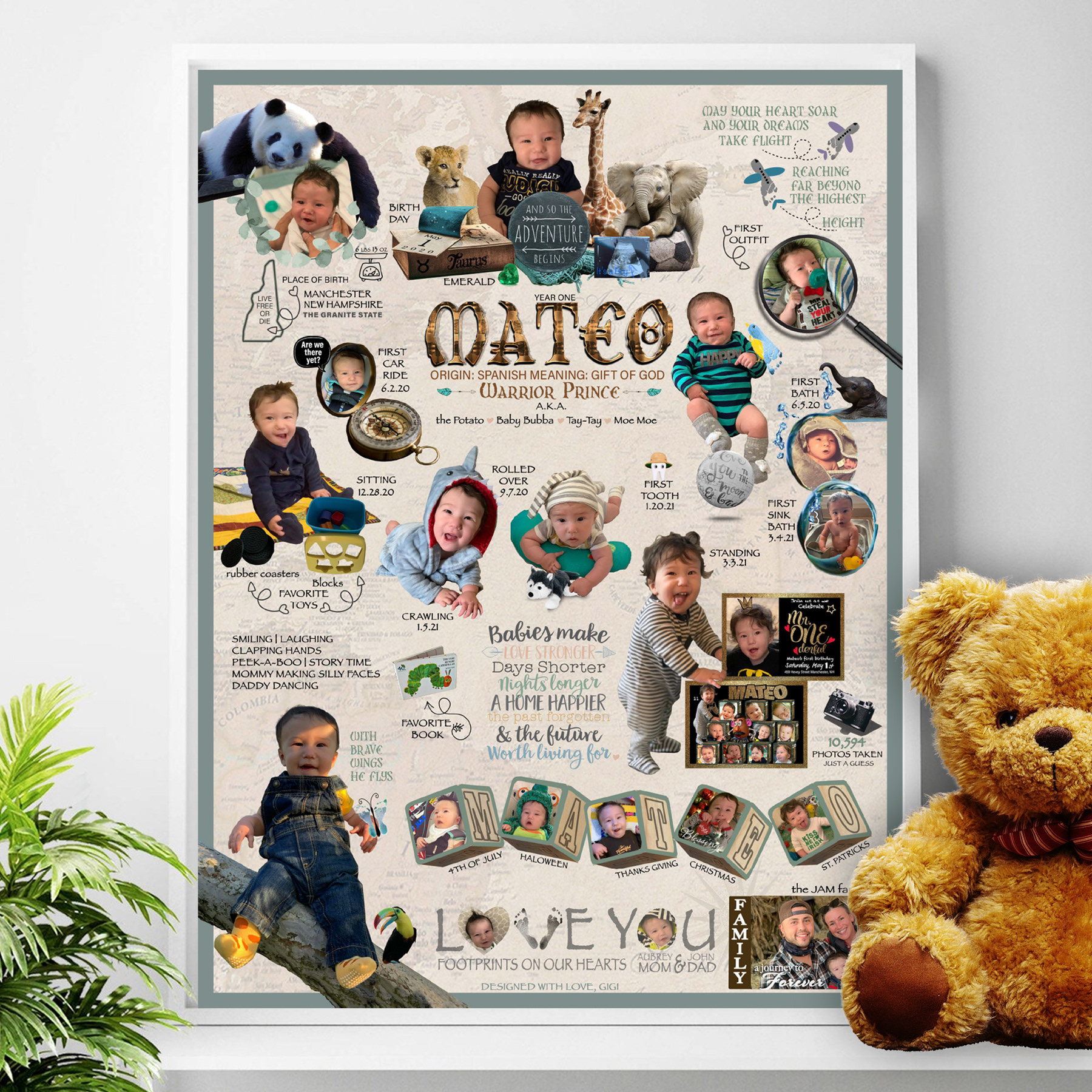 Baby's First Year Milestone Posters