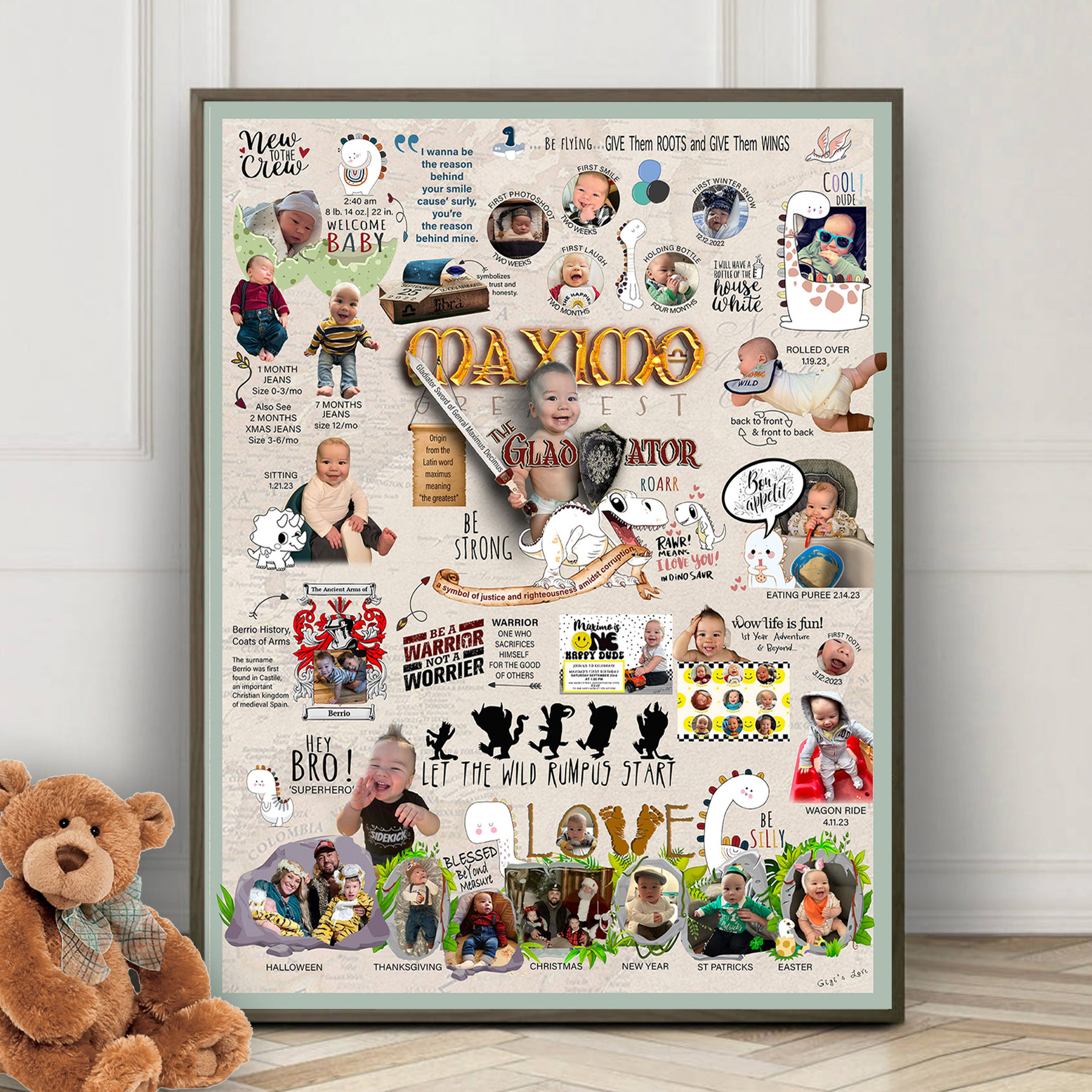 Baby's First Year Milestone Posters