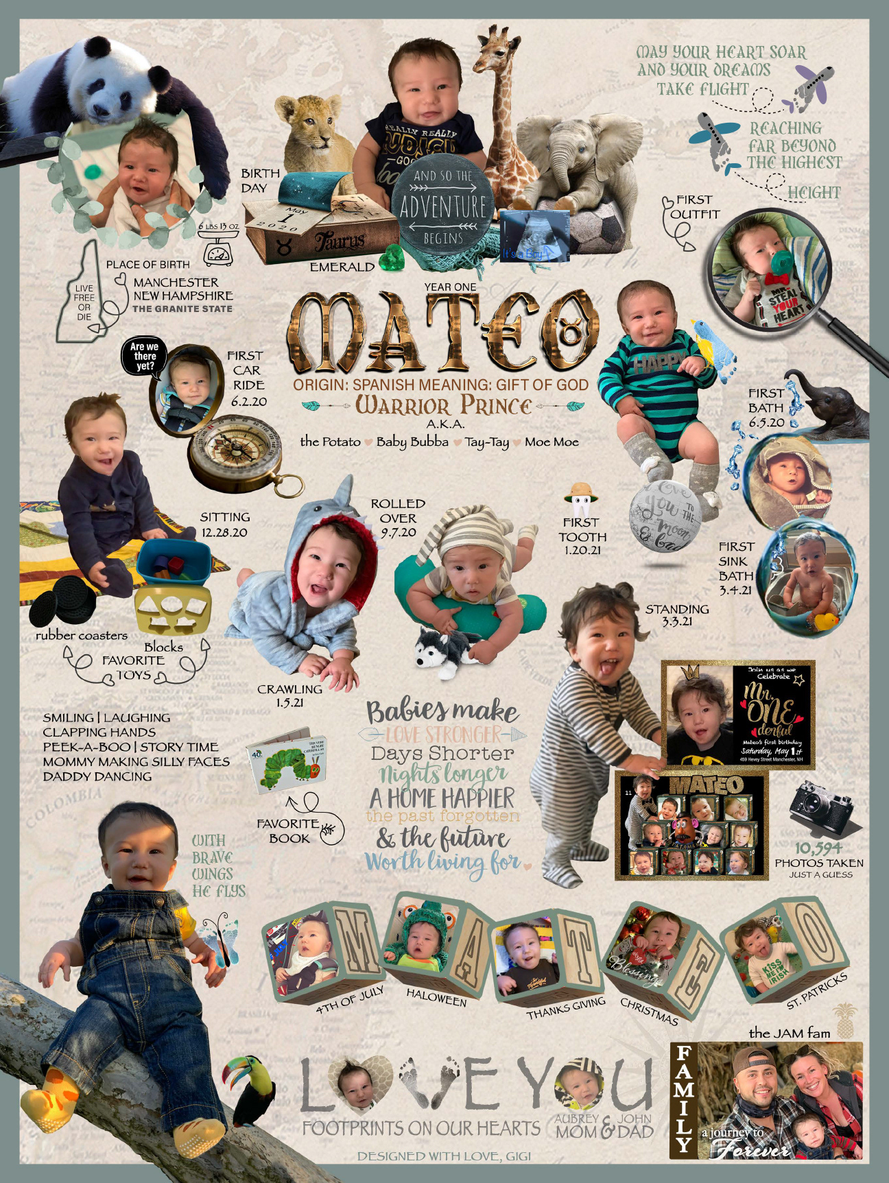 Baby's First Year Milestone Posters