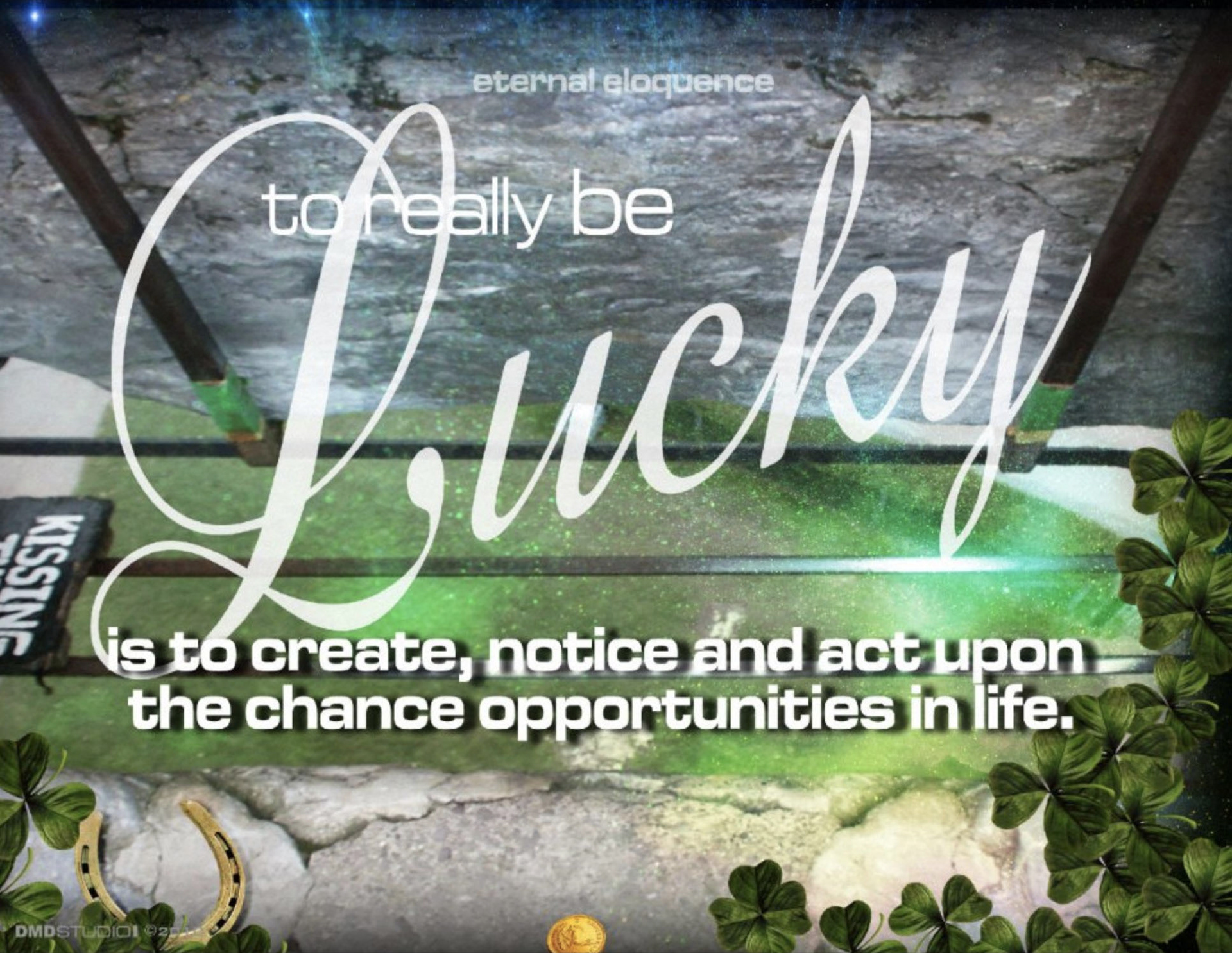 Lucky Poster inspired by The Blarney Stone