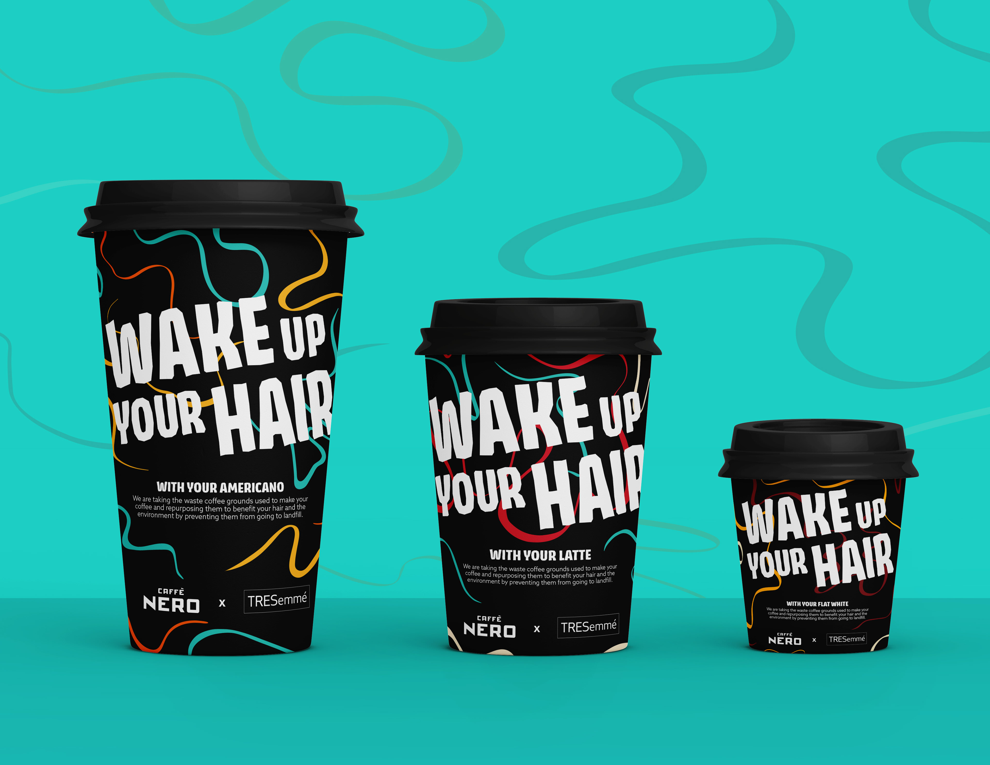Wake Up Your hair coffee cup pairings.