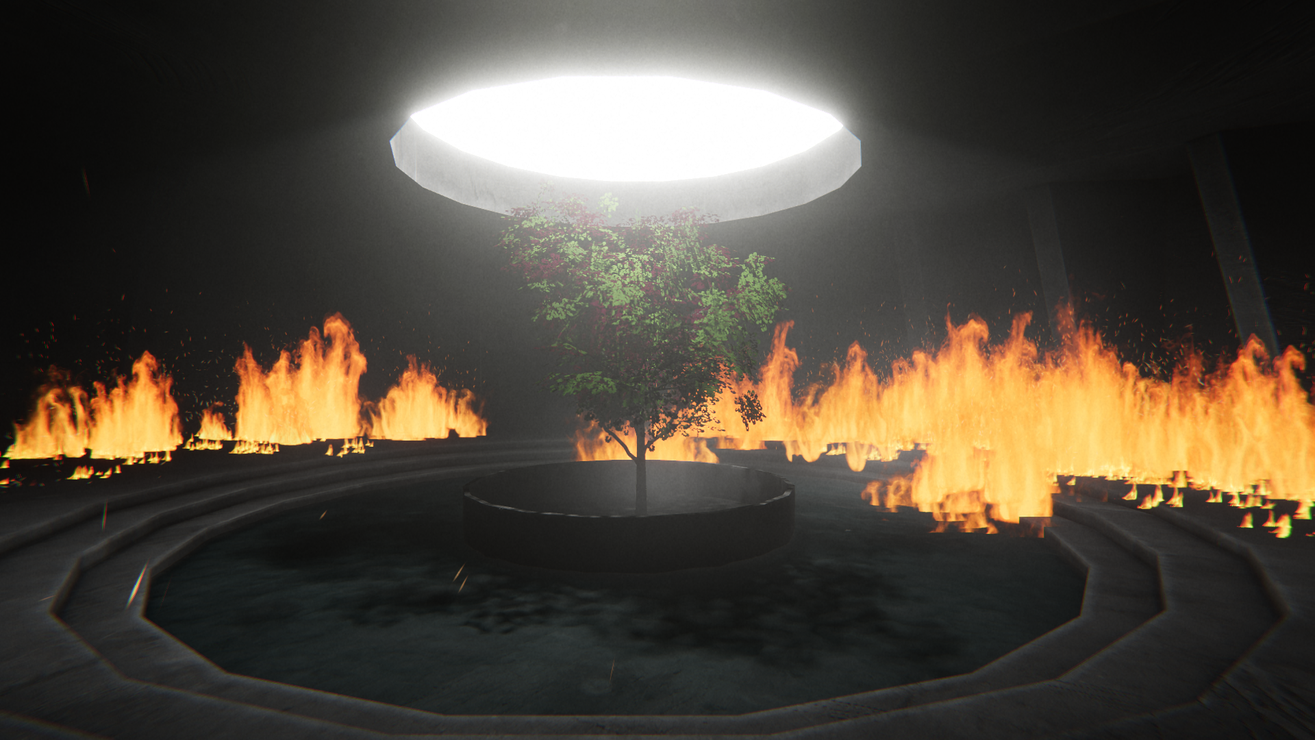 Niveau en flamme