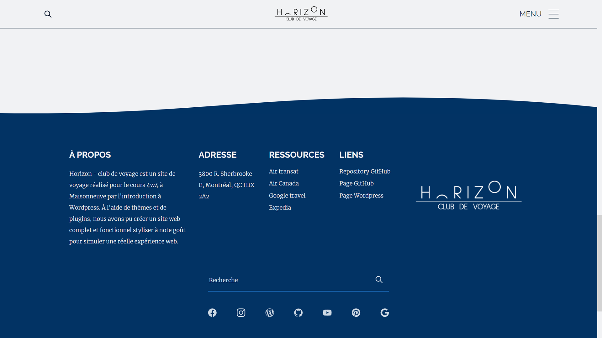 Pied de page