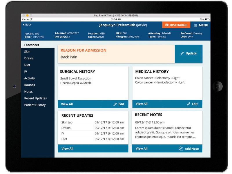 Patient Detail Screen