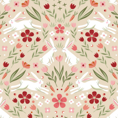 Happy Easter kollection Pattern 1 creme