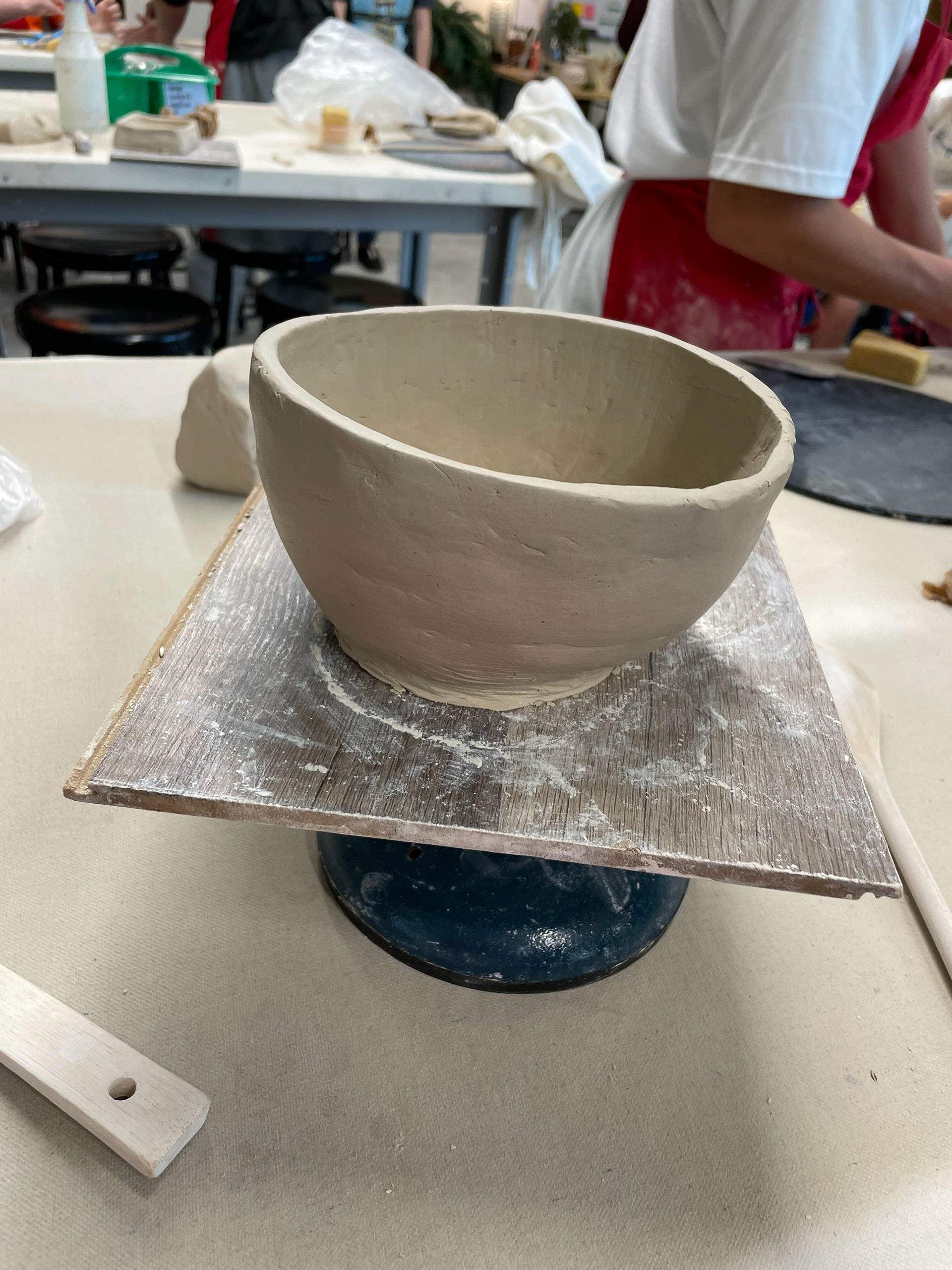 My first creation: This was the first pottery piece I ever made when I took my first class in high school.