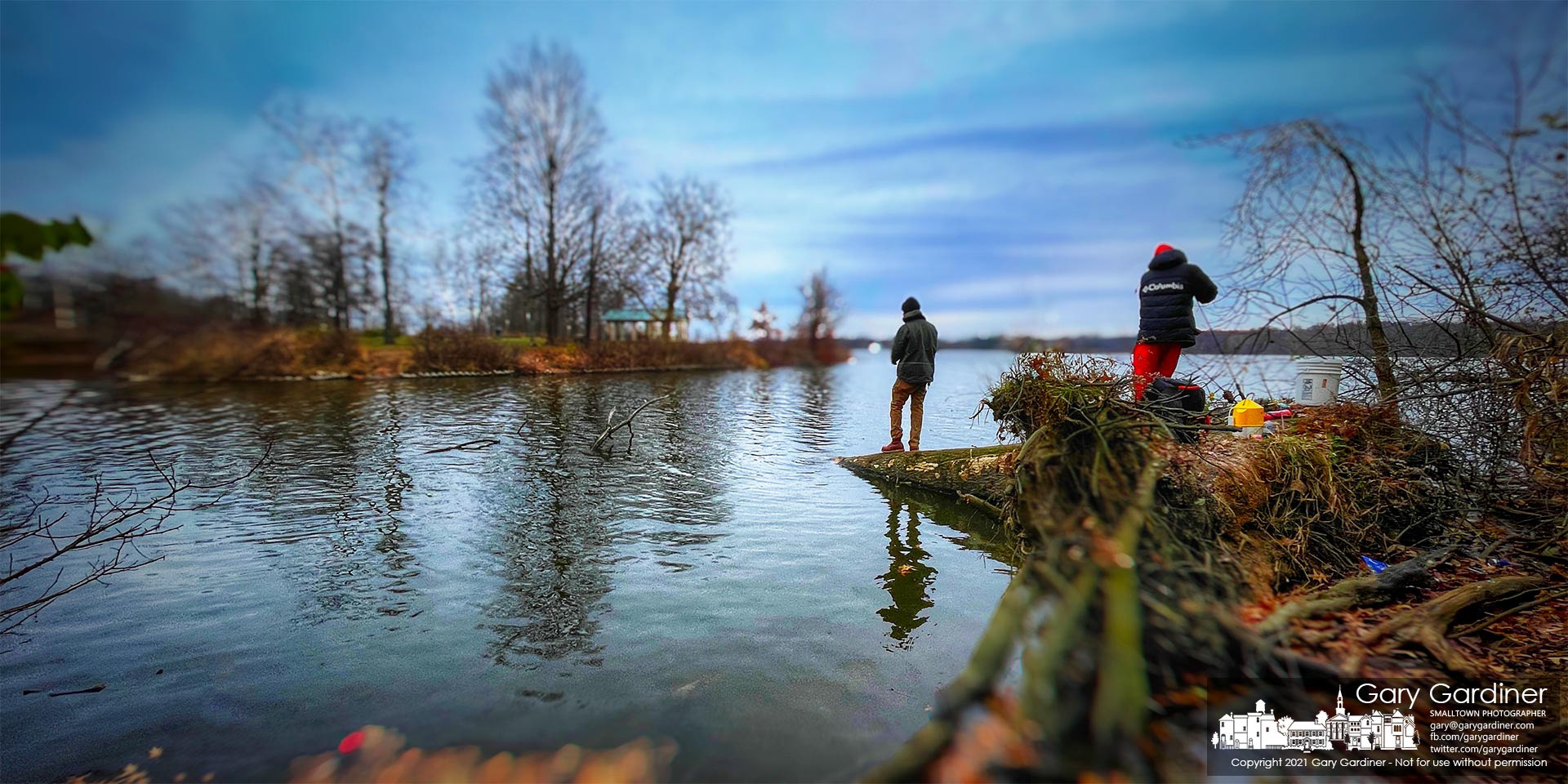 A pair of fishermen at Red Bank prepare to travel to a different fishing hole with hopes their skill and luck will change enough to reel in a sufficient catch for tonight's dinner. My Final Photo for Nov. 27, 2021.