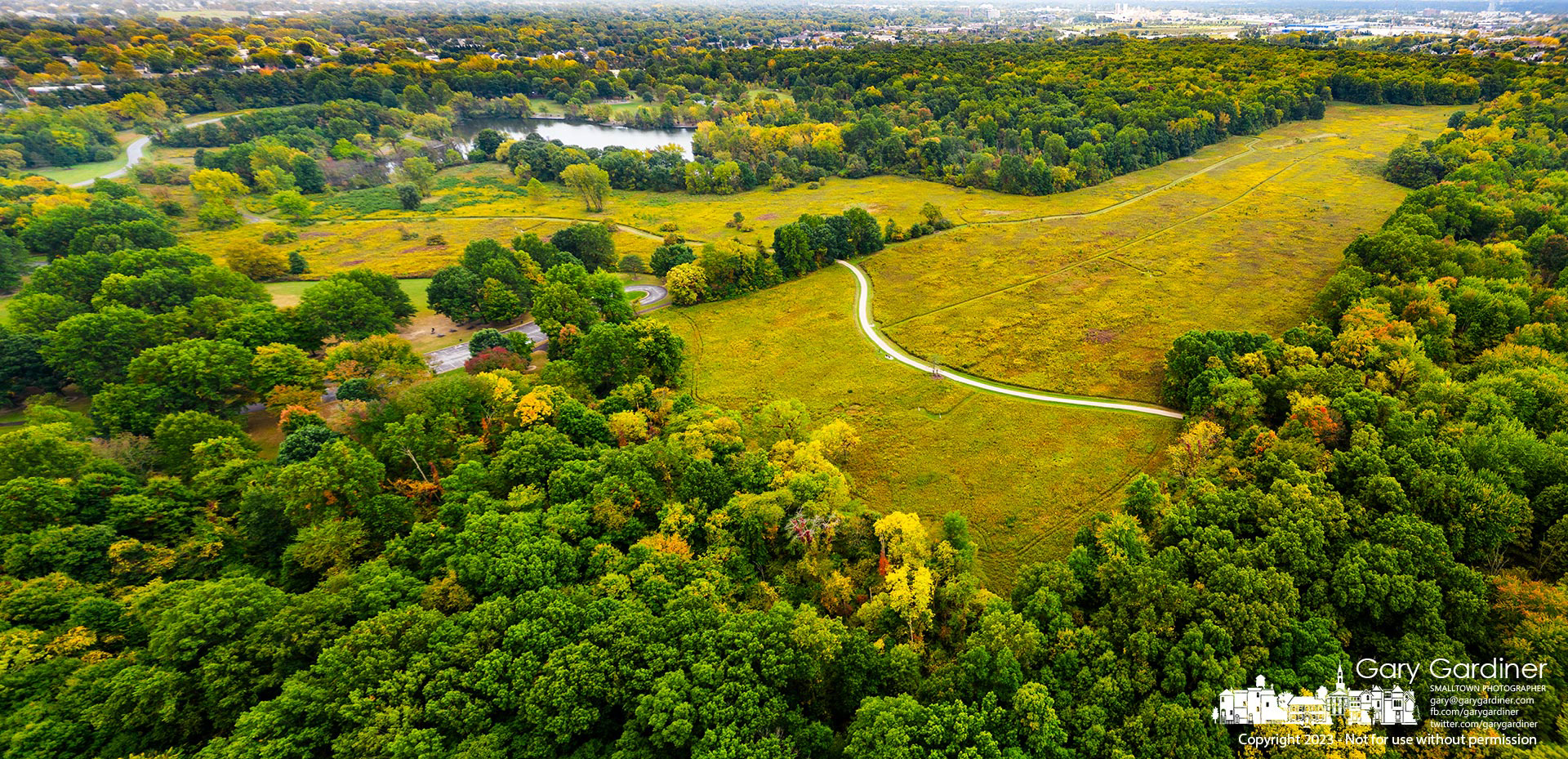 Goldenrod turns the prairie field at Sharon Woods Metro Park the color to match its name as a few of the trees begin their conversion to fall's colors. My Final Photo for September 28, 2023. https://bit.ly/46x8V1J