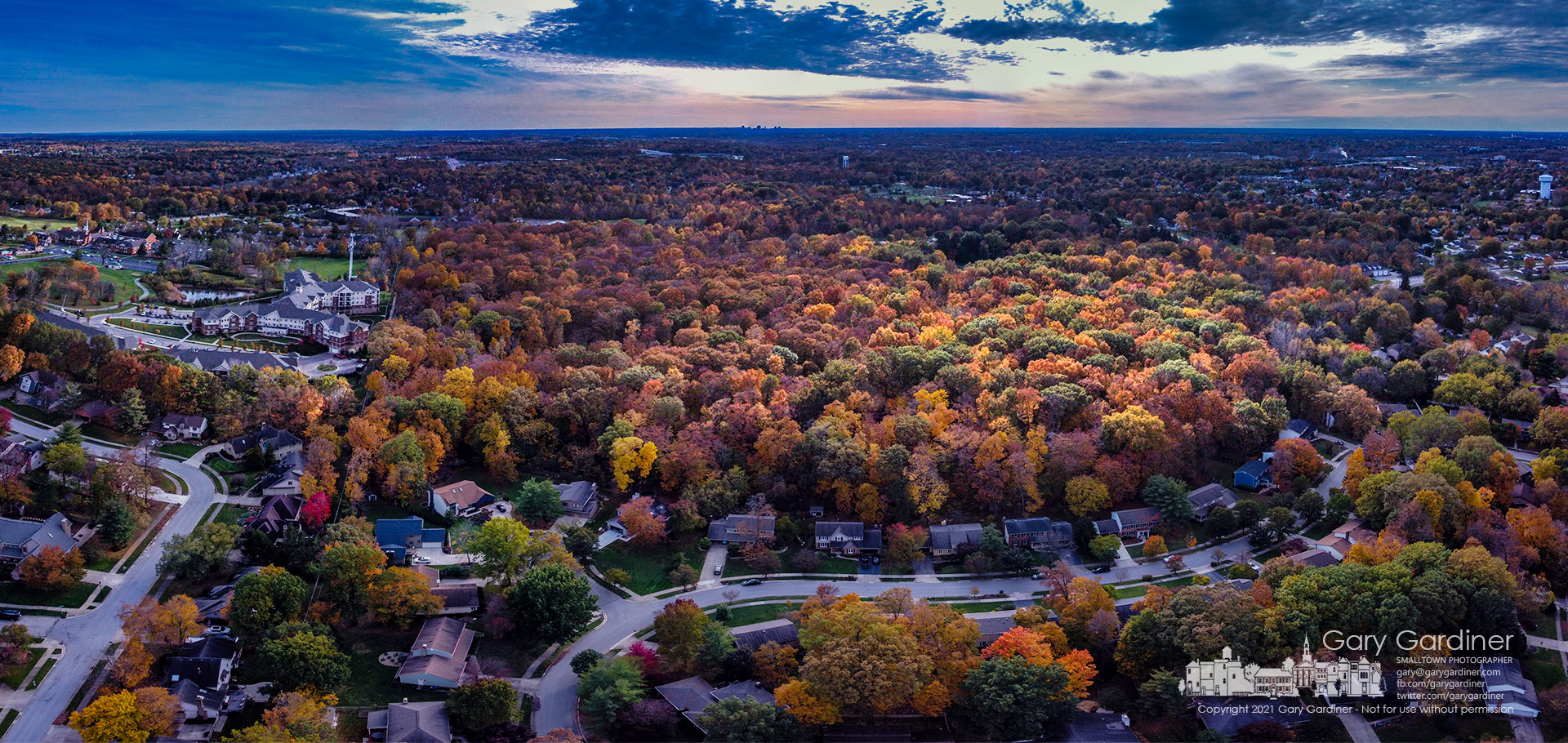 A ray of sun shines through afternoon clouds to illuminate Inniswood Metro Gardens. My Final Photo for Nov. 1, 2021