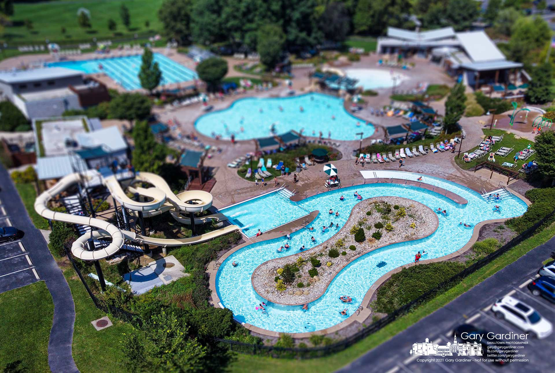 Swimmers enjoy the last day of the 2021 season at Highlands Pool. My Final Photo for Sept. 6, 2021.
