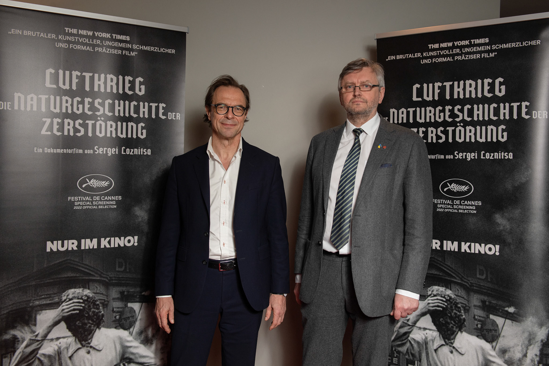 Regisseur Sergei Loznitsa sowie Produzent Gunnar Dedio