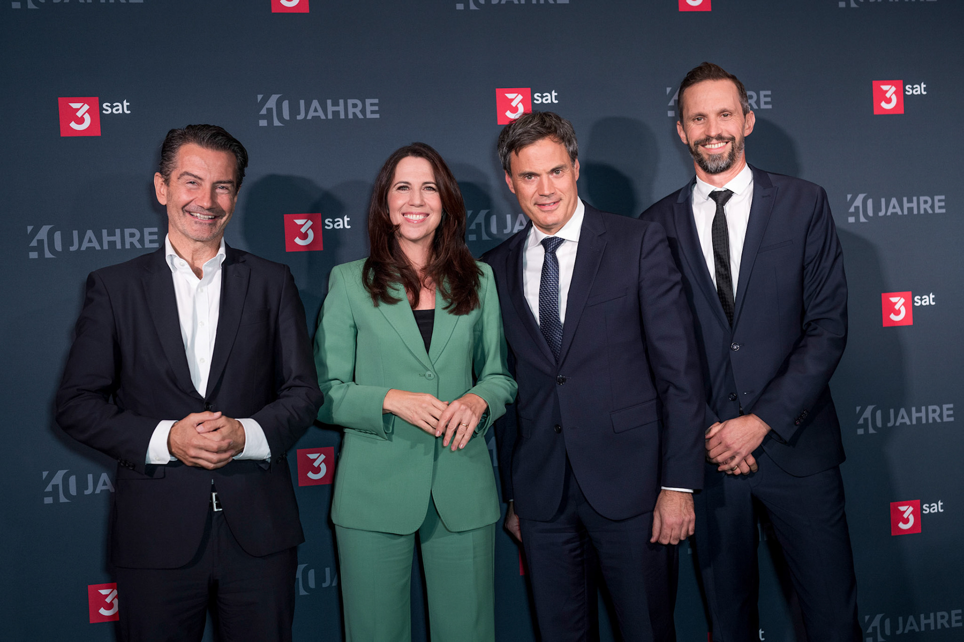 40 . Jahre 3sat Empfang in der Österreichischen Botschaft - Roland Weißmann, Susanne Wille, Norbert Himmler, Florian Hager