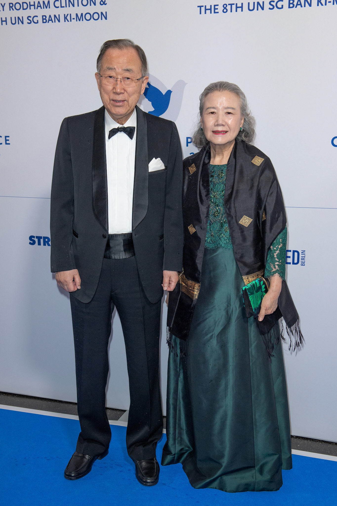 Ban Ki-Moon mit Gattin Yoo Soon-taek